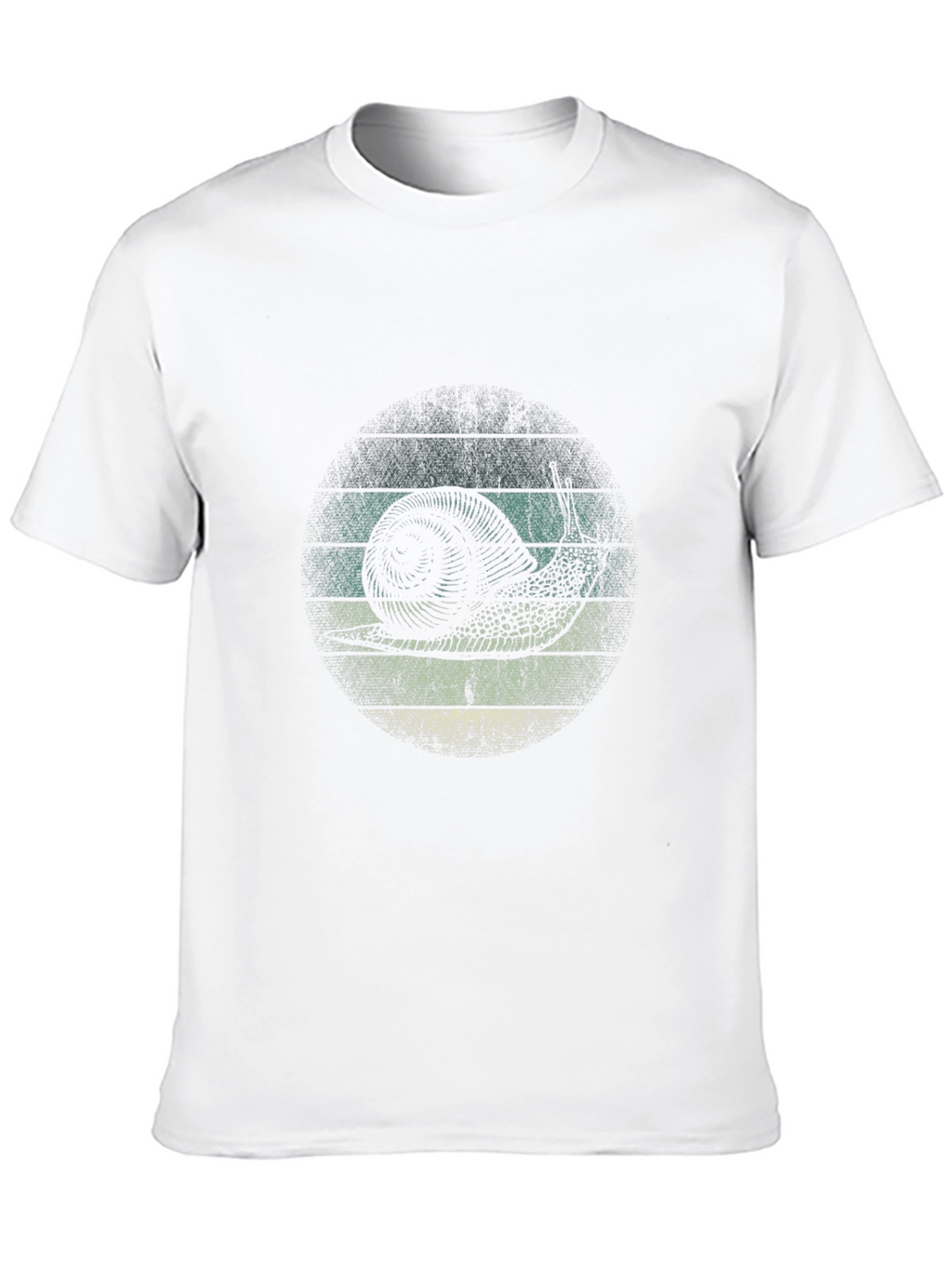 Retro Snail Graphic T-Shirt - Black