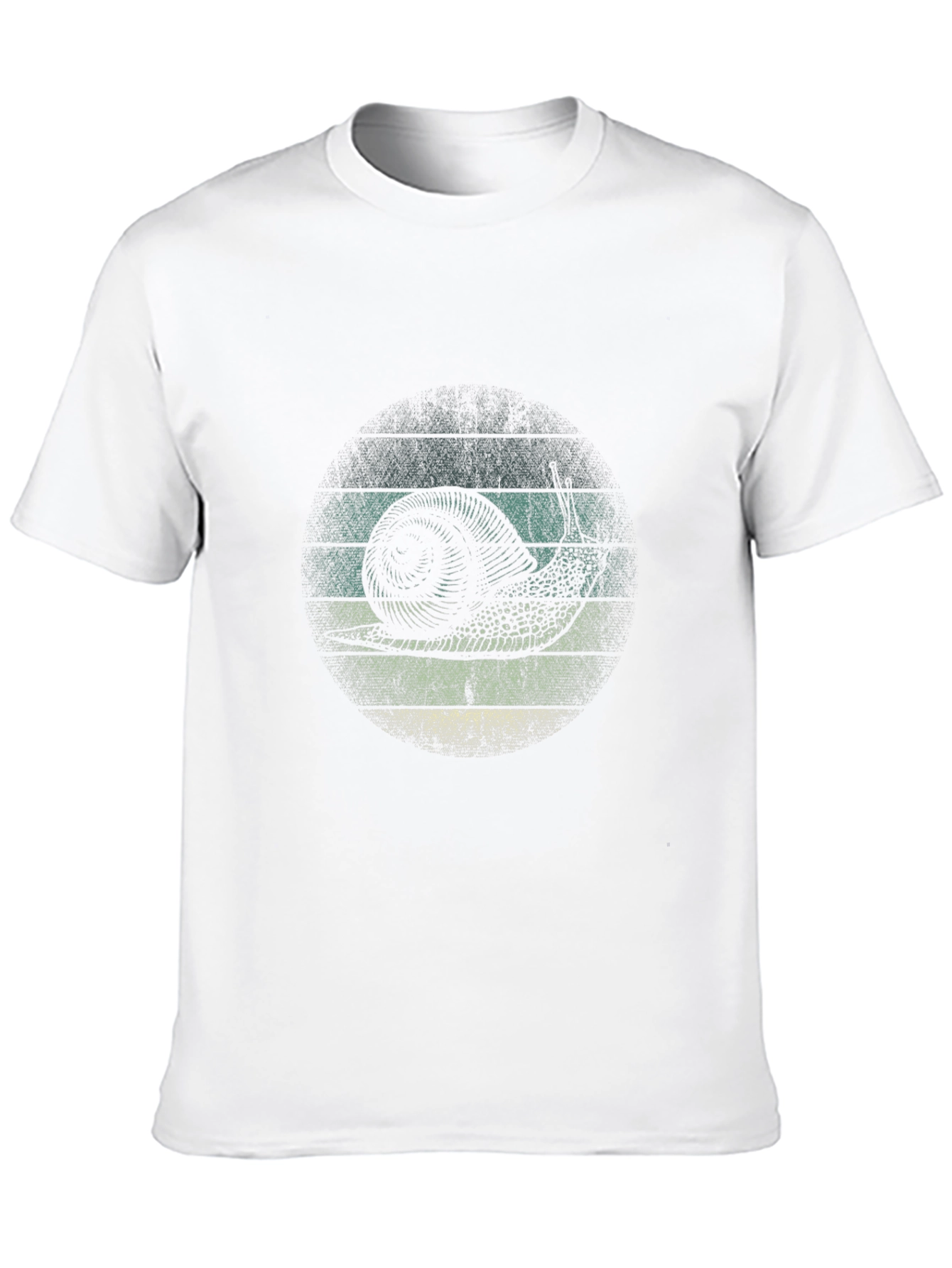Retro Snail Graphic T-Shirt - Black