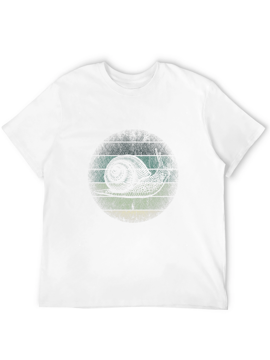 Retro Snail Graphic T-Shirt - Black