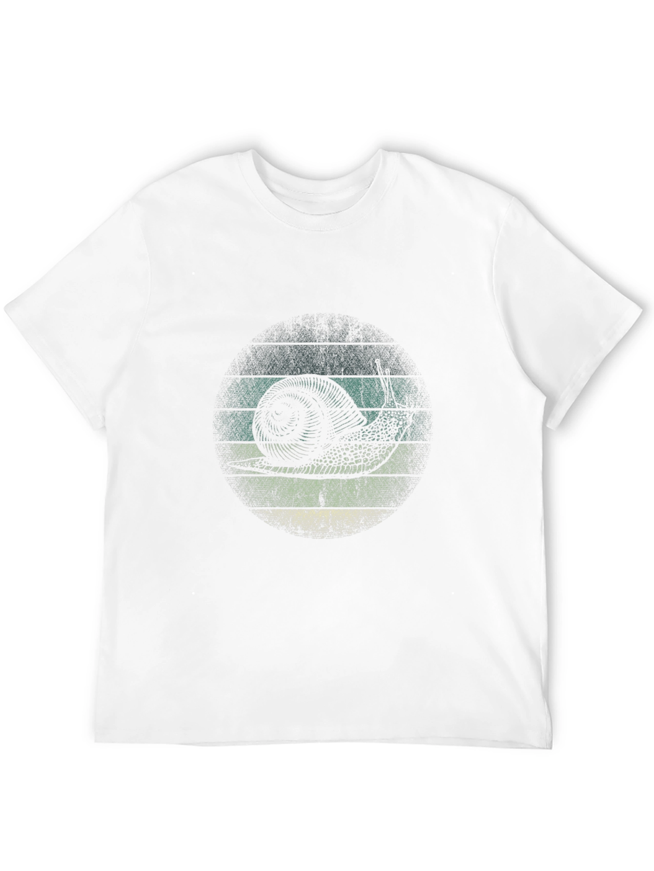 Retro Snail Graphic T-Shirt - Black