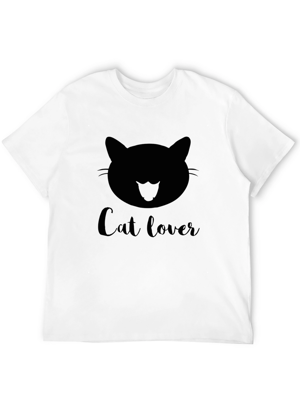 Cat Lover Graphic Black T-Shirt