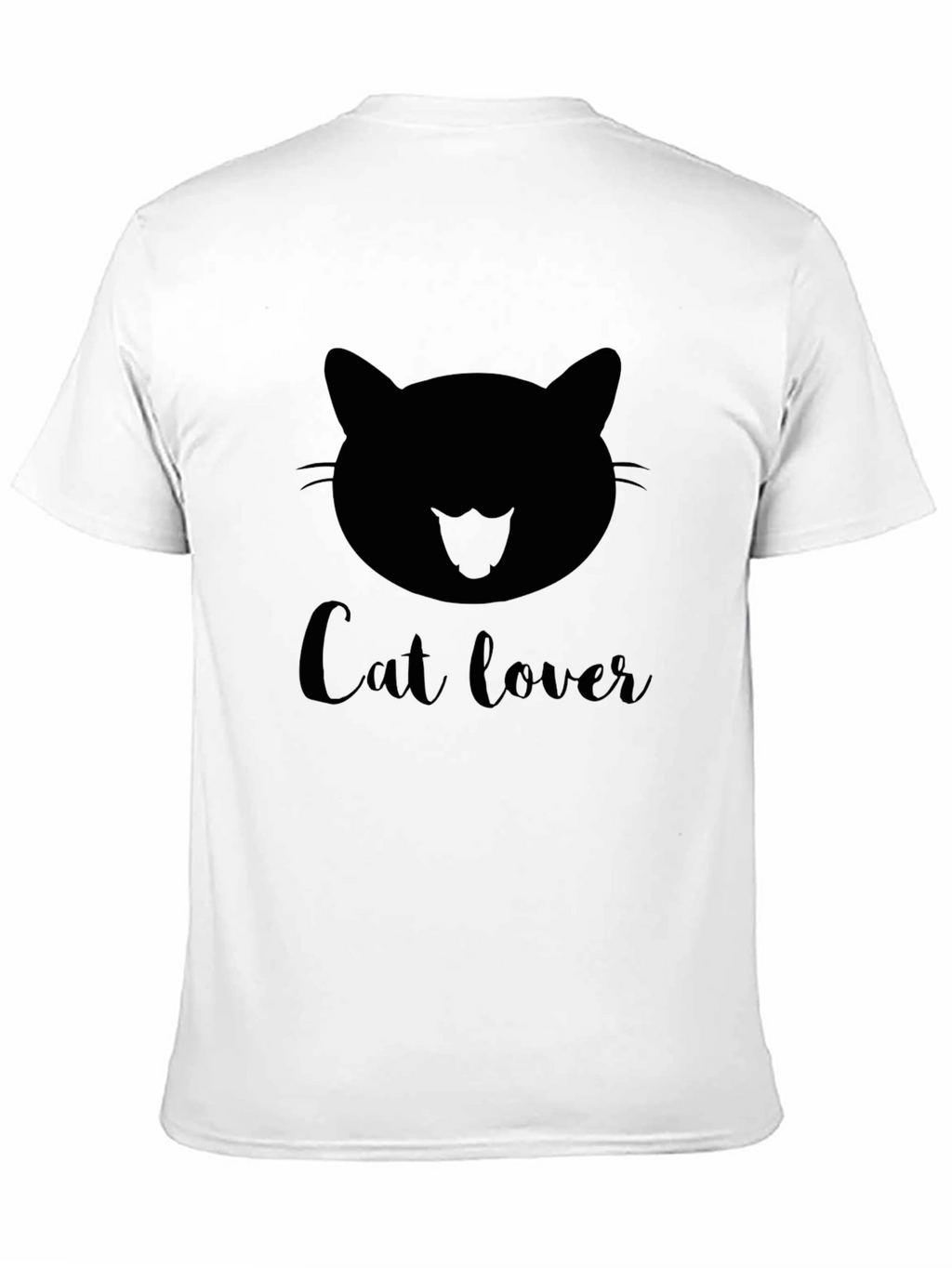 Cat Lover Graphic Black T-Shirt