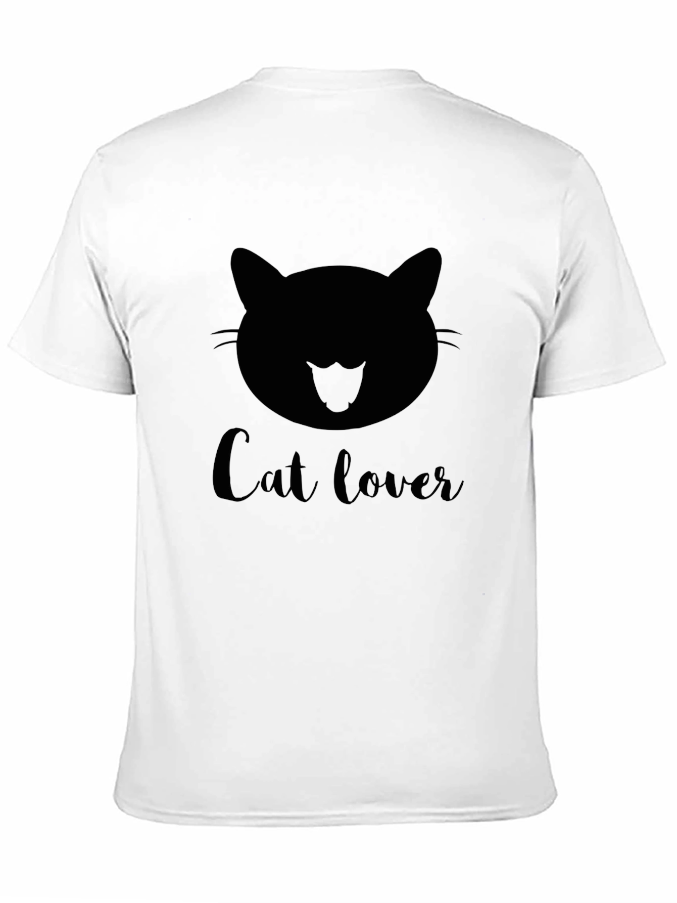 Cat Lover Graphic Black T-Shirt