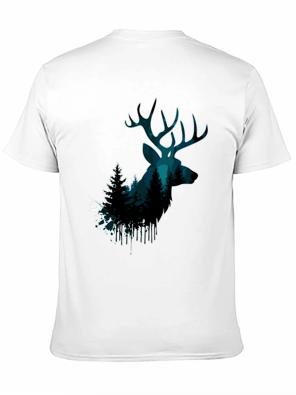 Deer Forest Graphic Tee - Nature Lovers T-Shirt