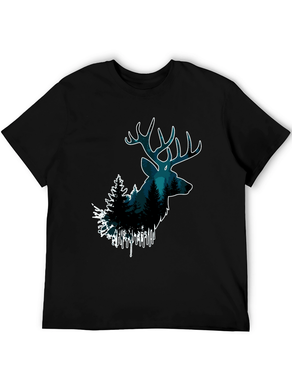 Deer Forest Graphic Tee - Nature Lovers T-Shirt