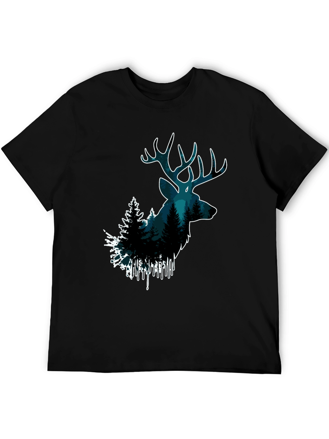 Deer Forest Graphic Tee - Nature Lovers T-Shirt