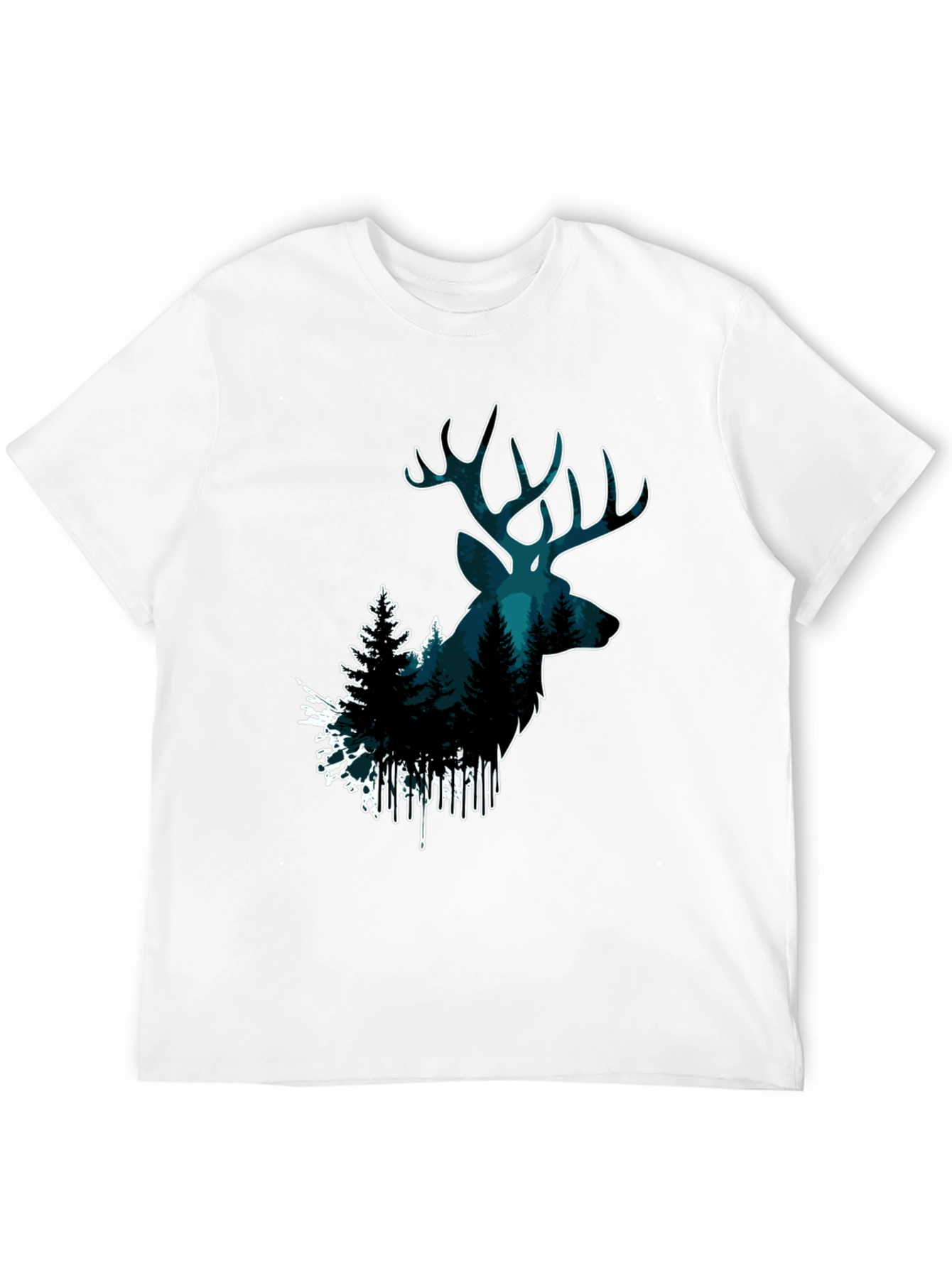 Deer Forest Graphic Tee - Nature Lovers T-Shirt
