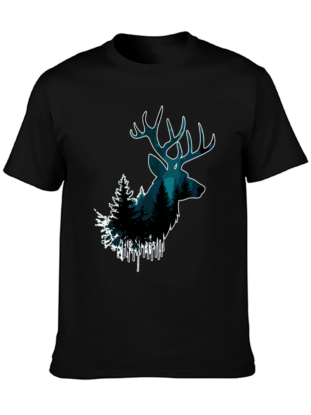 Deer Forest Graphic Tee - Nature Lovers T-Shirt