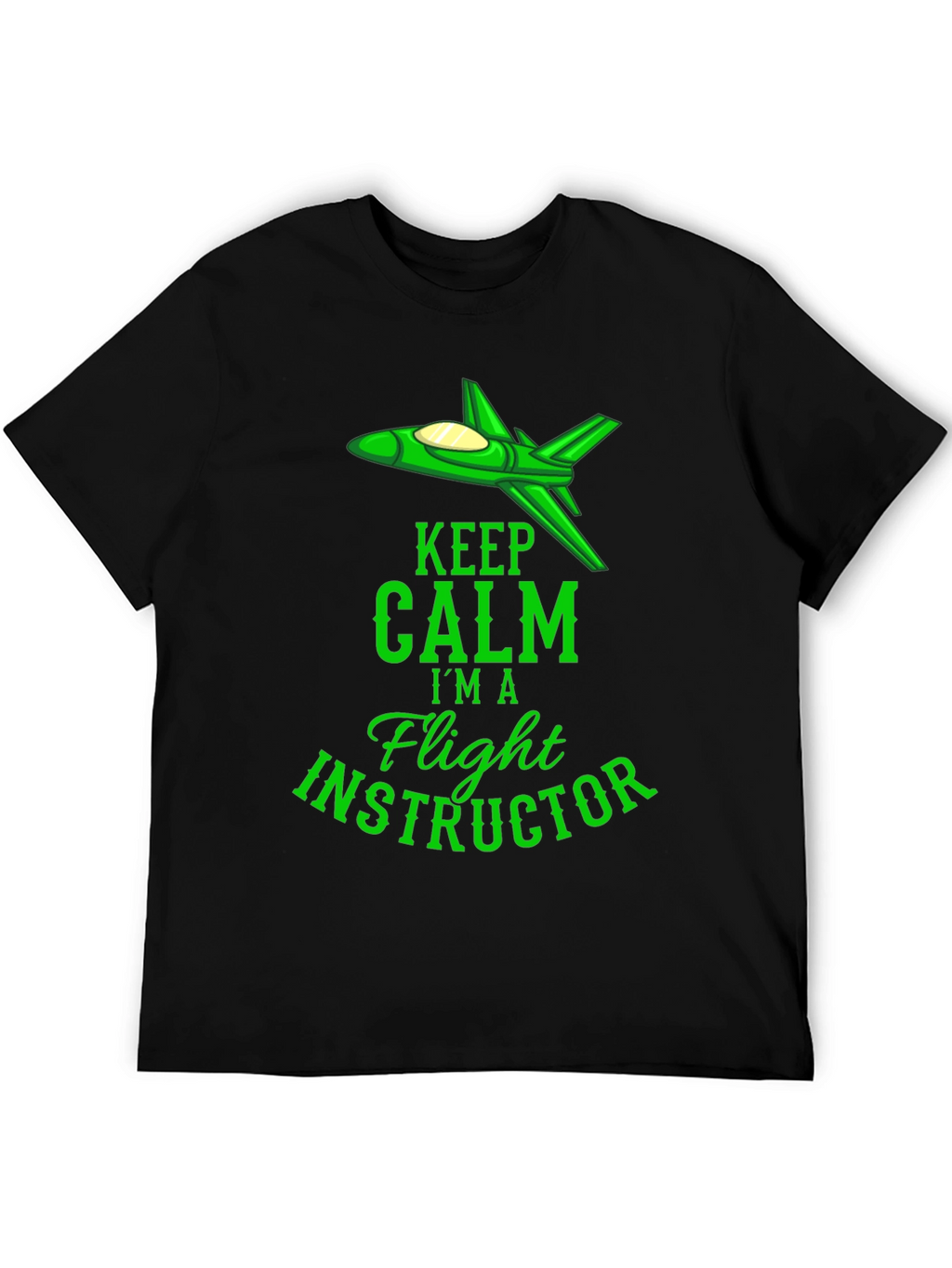 Flight Instructor T-Shirt - Keep Calm Graphic Tee