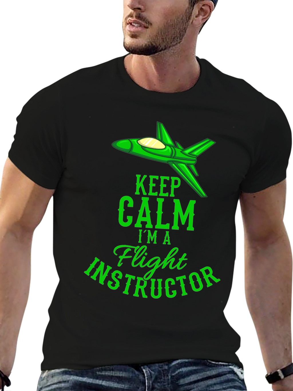 Flight Instructor T-Shirt - Keep Calm Graphic Tee