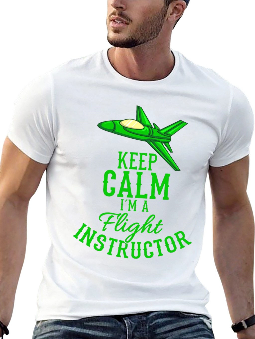 Flight Instructor T-Shirt - Keep Calm Graphic Tee