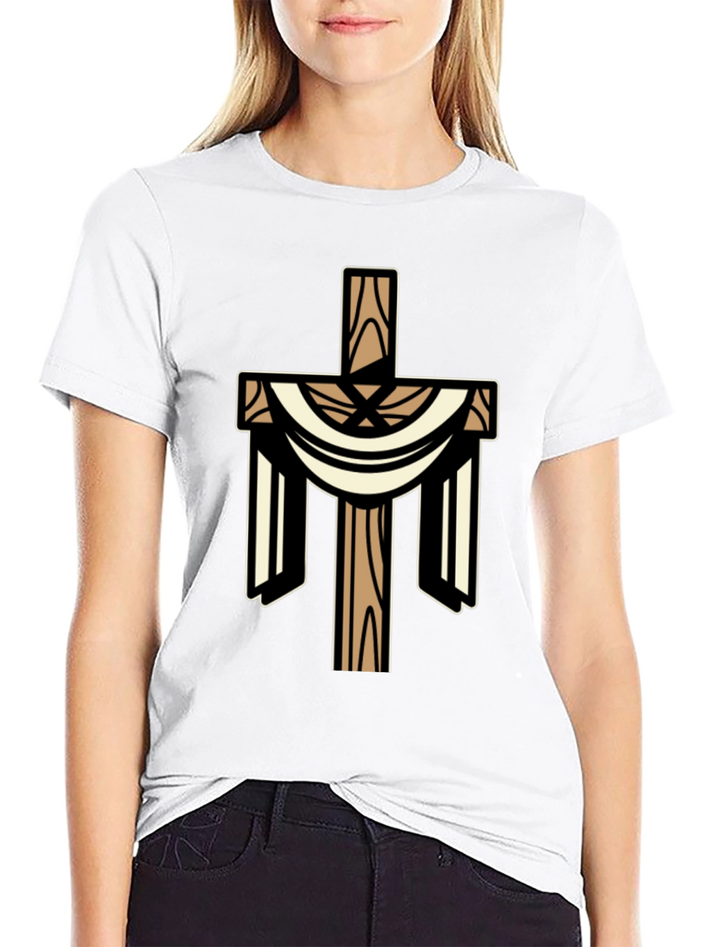 Christian Cross Graphic T-Shirt