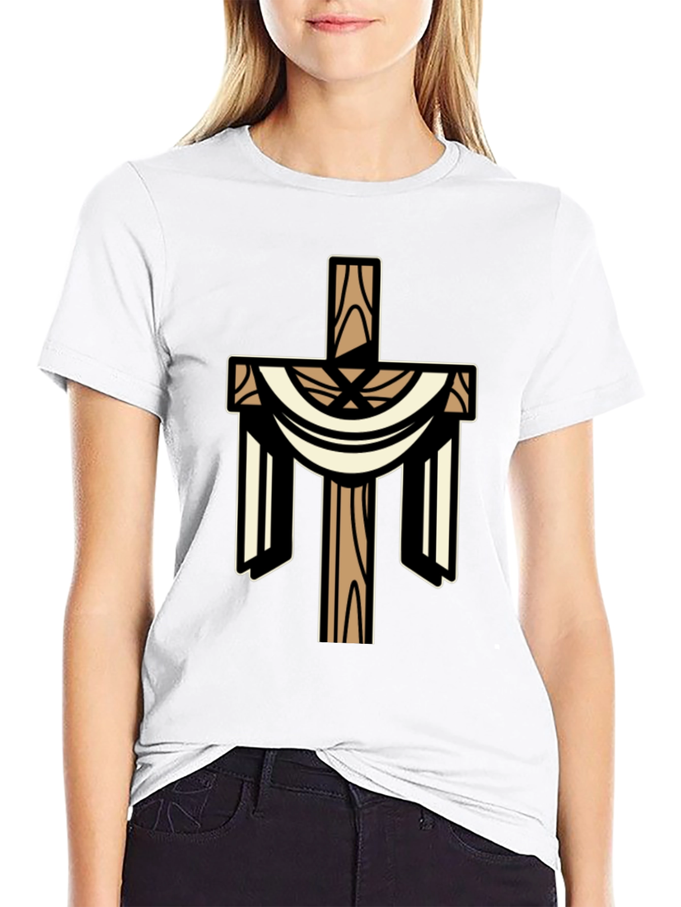 Christian Cross Graphic T-Shirt