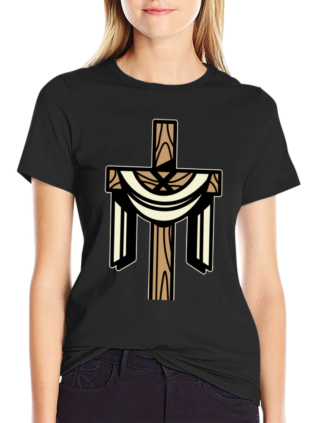Christian Cross Graphic T-Shirt
