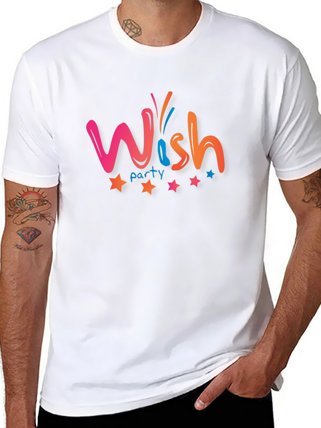 Wish Party Graphic T-Shirt - Black