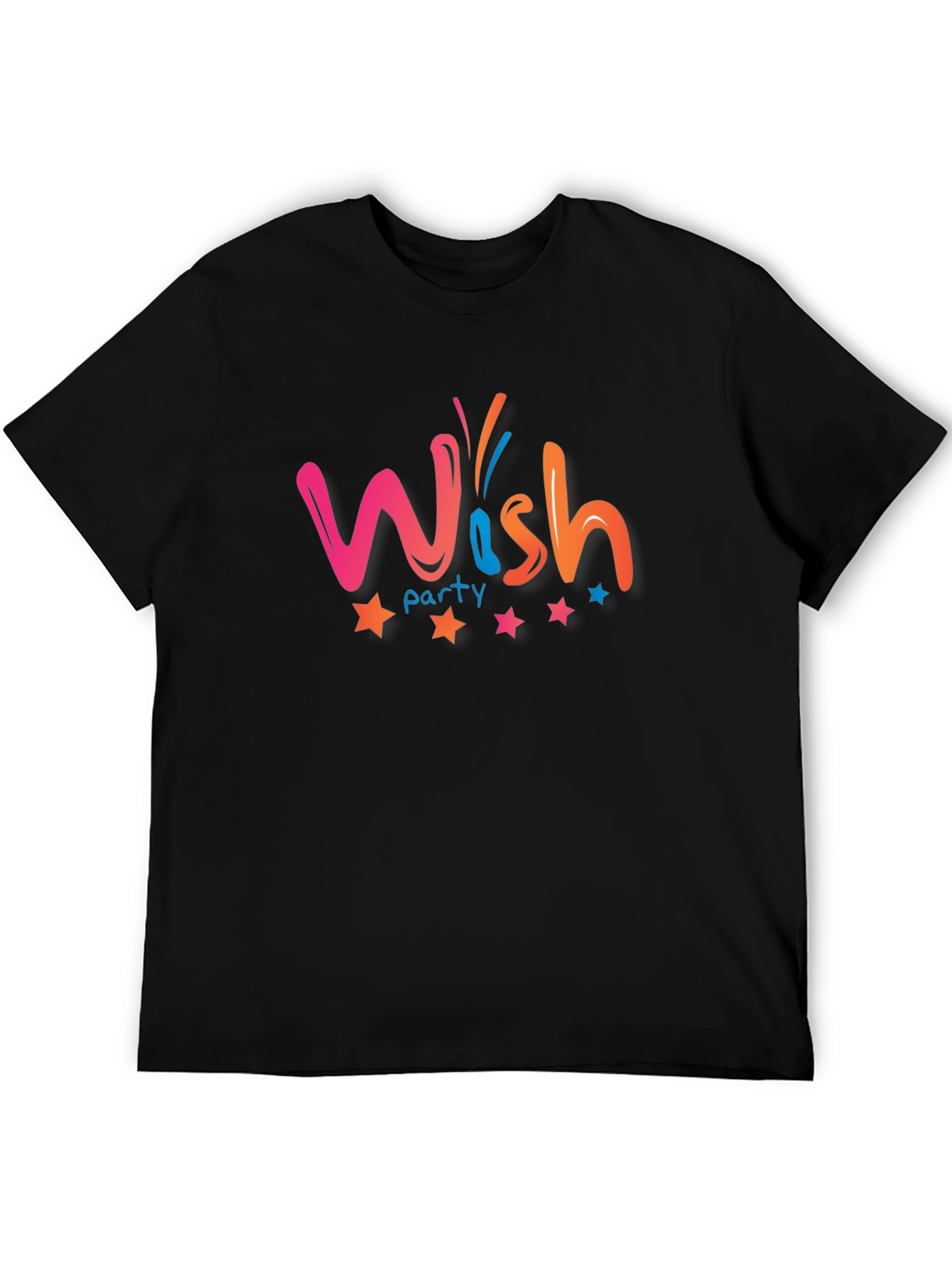 Wish Party Graphic T-Shirt - Black