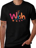 Wish Party Graphic T-Shirt - Black