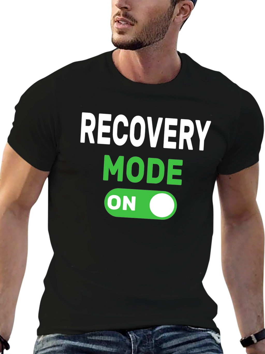 Recovery Mode On Black T-Shirt