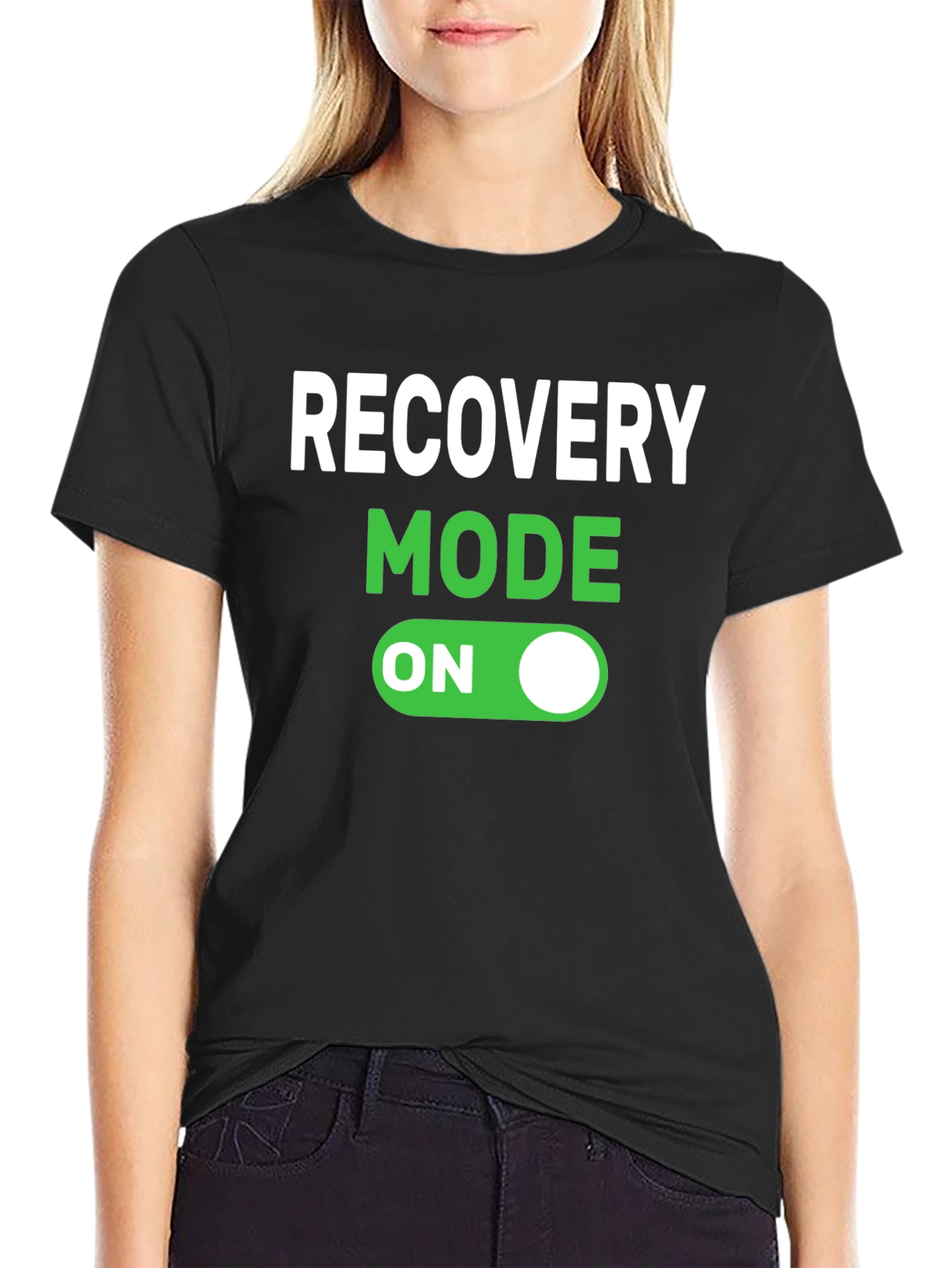 Recovery Mode On Black T-Shirt