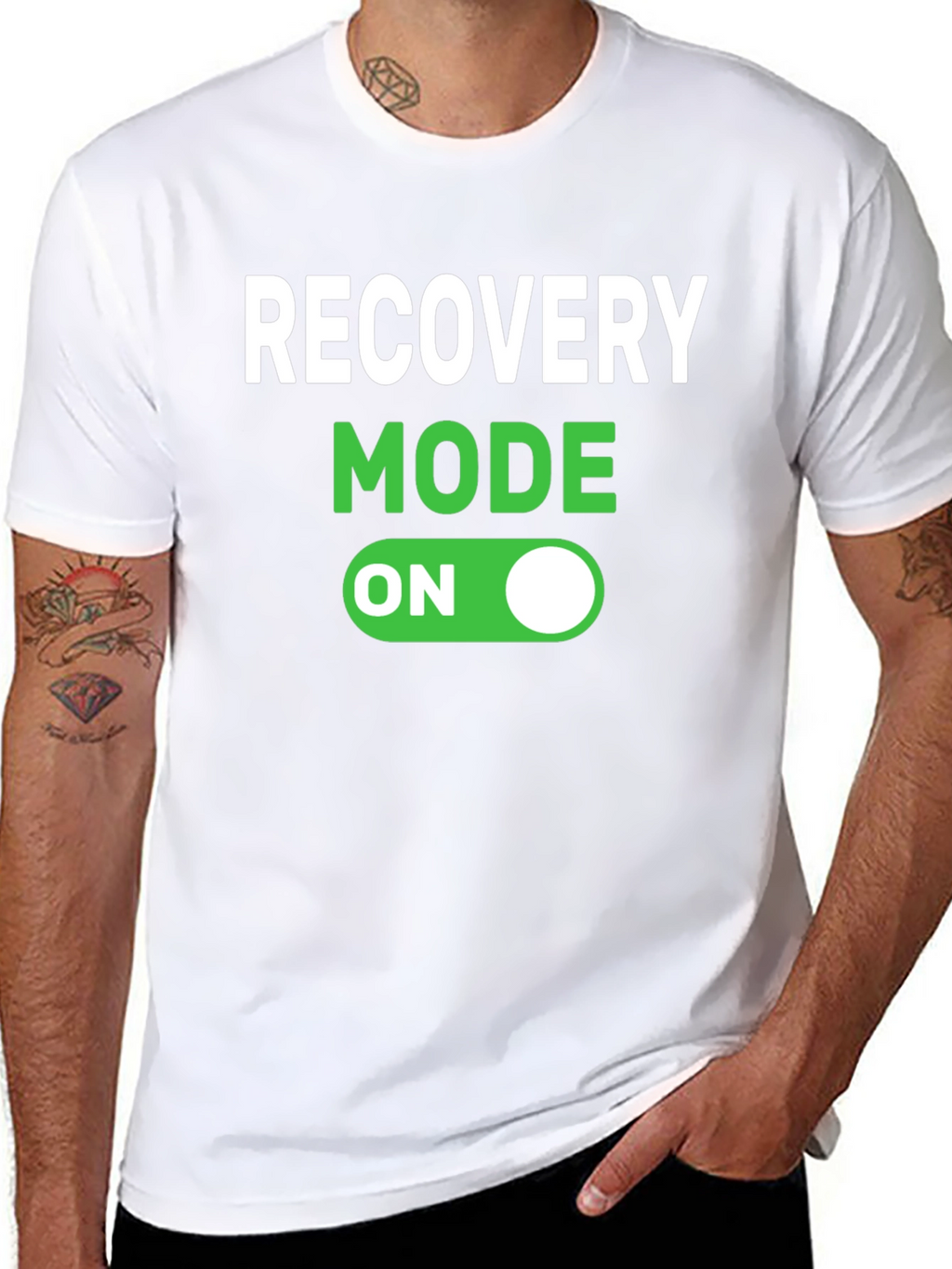 Recovery Mode On Black T-Shirt