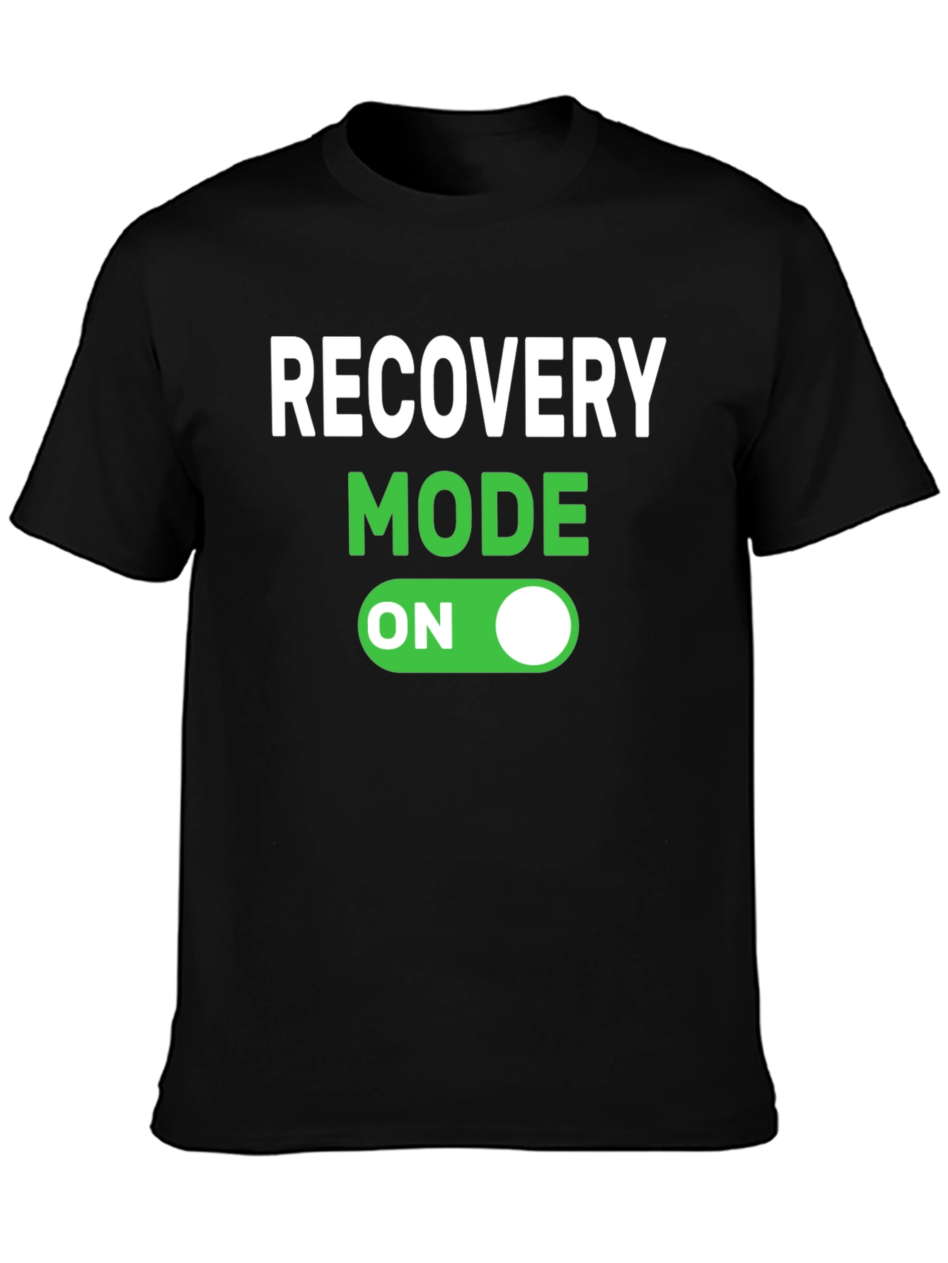 Recovery Mode On Black T-Shirt