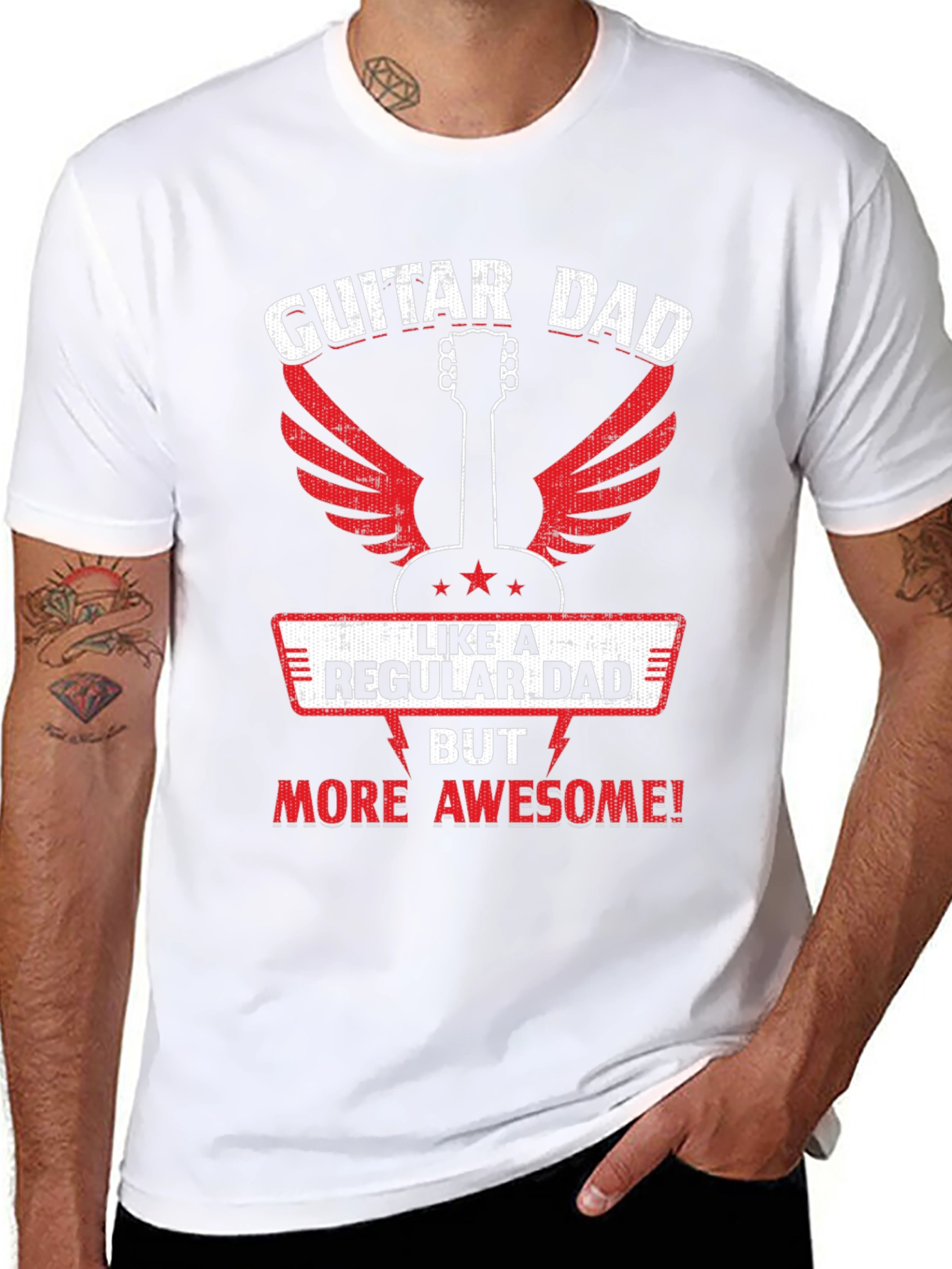 Guitar Dad Awesome Graphic T-Shirt