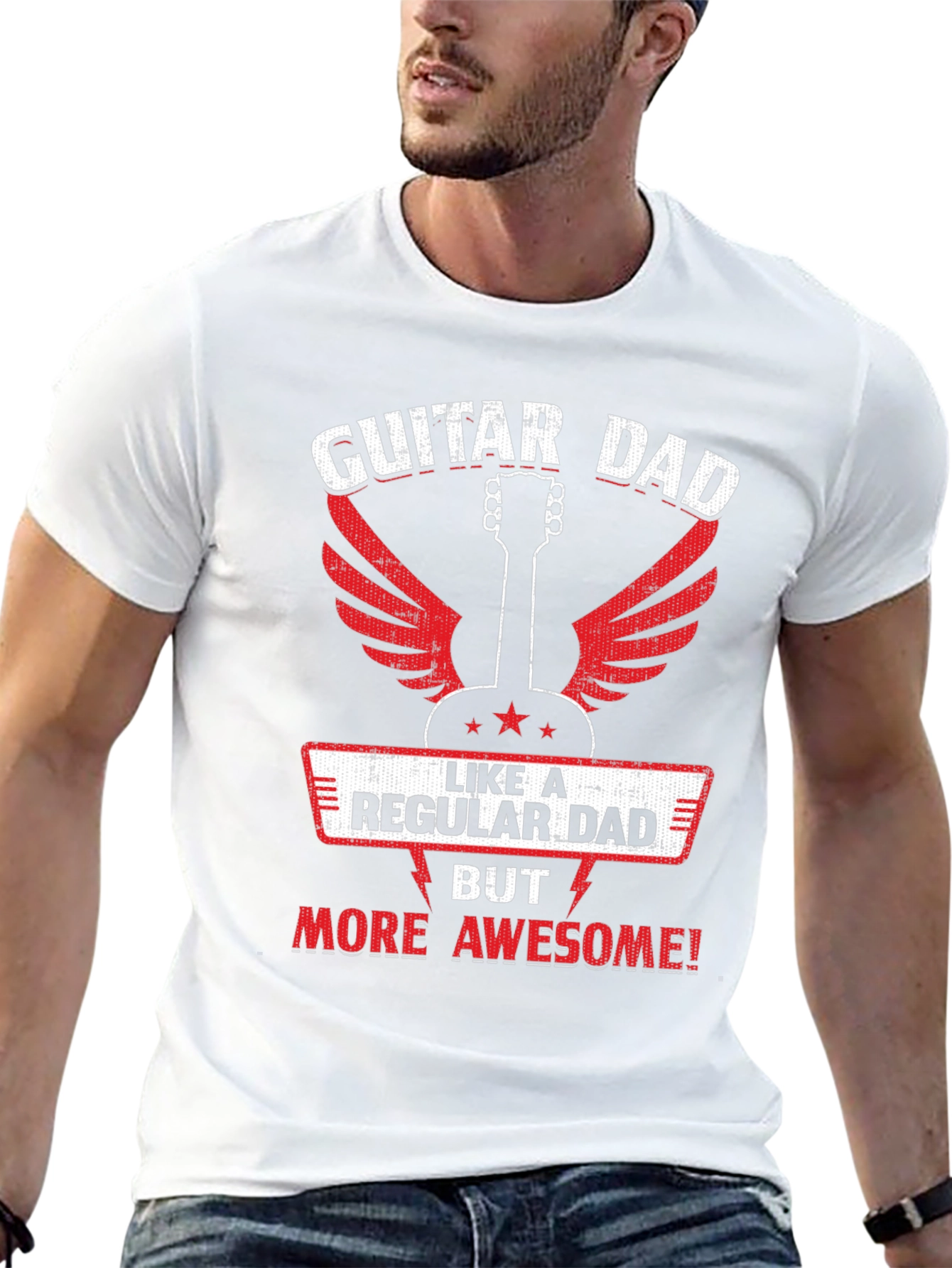 Guitar Dad Awesome Graphic T-Shirt