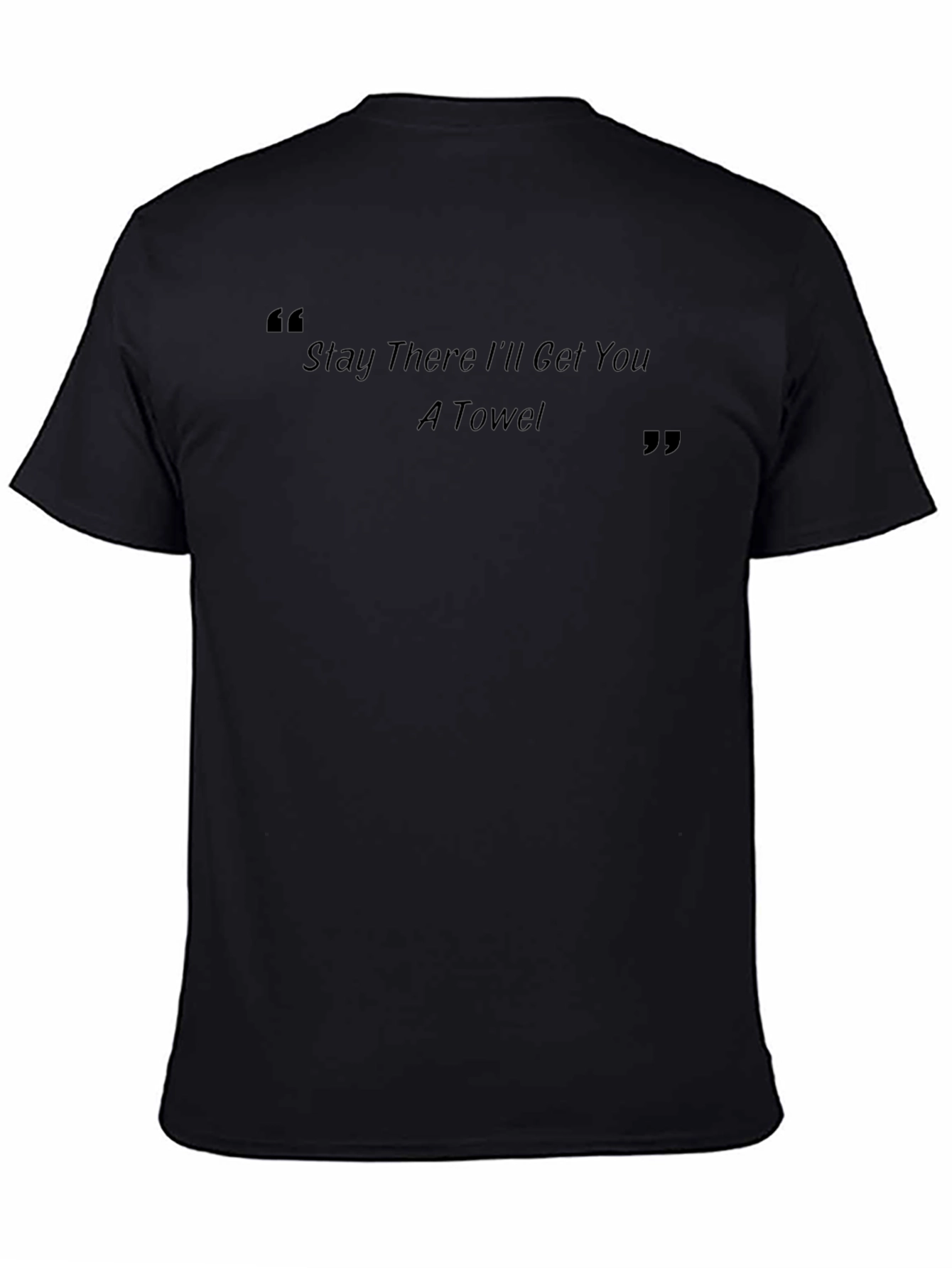 Stay There Ill Get You A Towel - Black T-Shirt