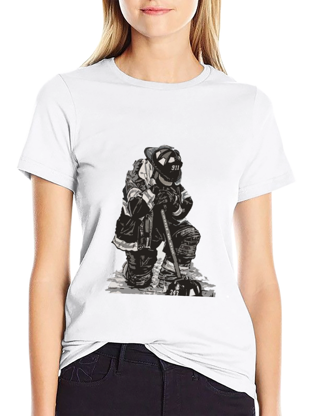Firefighter Graphic Tee - Black