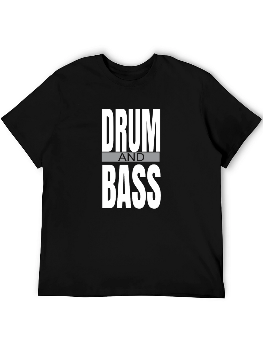 Drum and Bass Graphic T-Shirt - Black Cotton Tee