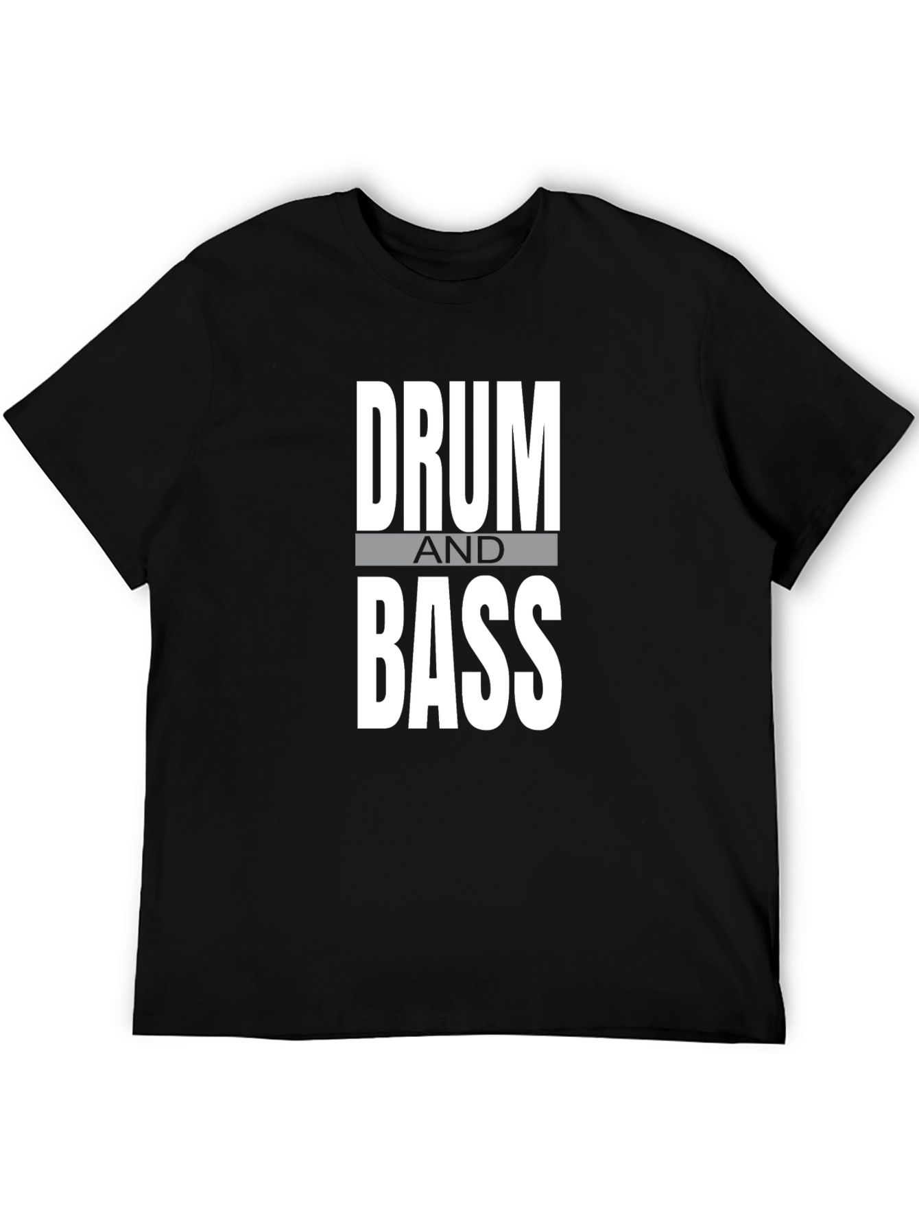 Drum and Bass Graphic T-Shirt - Black Cotton Tee