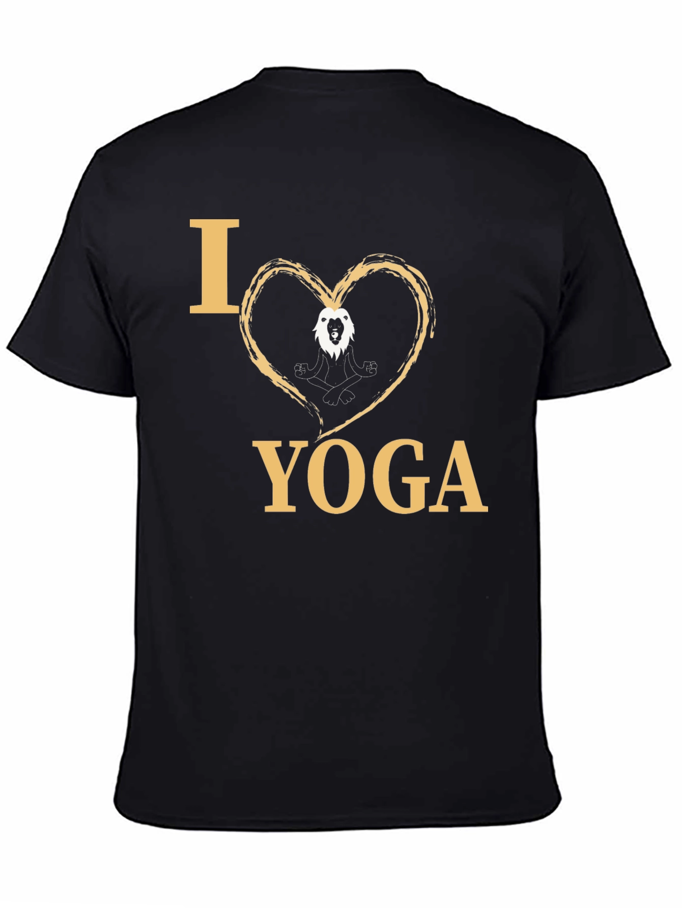 I Heart Yoga Lion Meditating T-Shirt