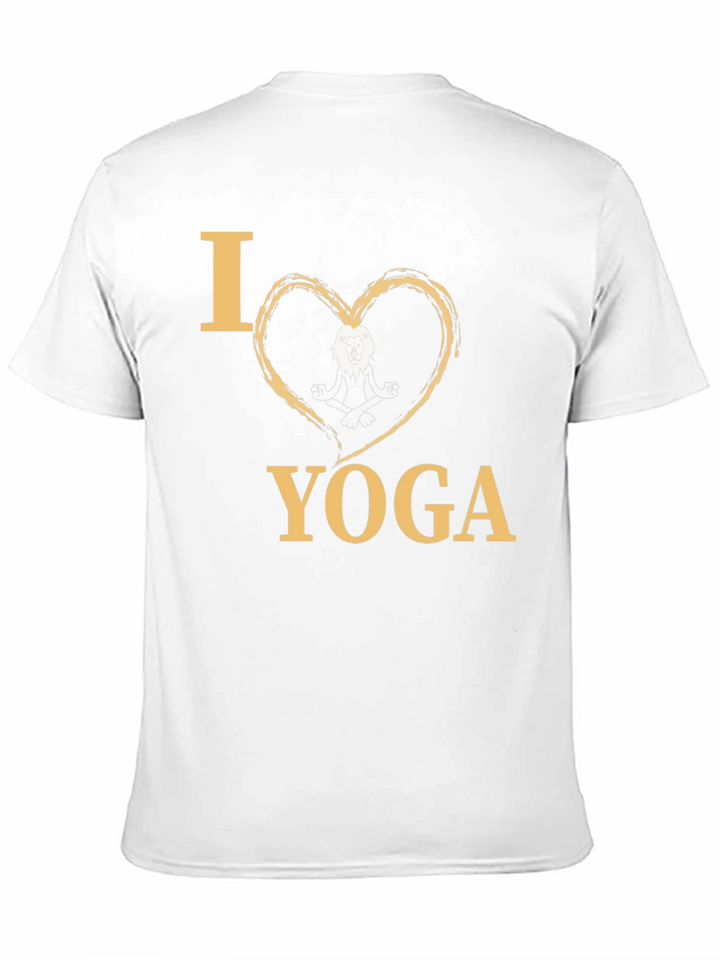 I Heart Yoga Lion Meditating T-Shirt