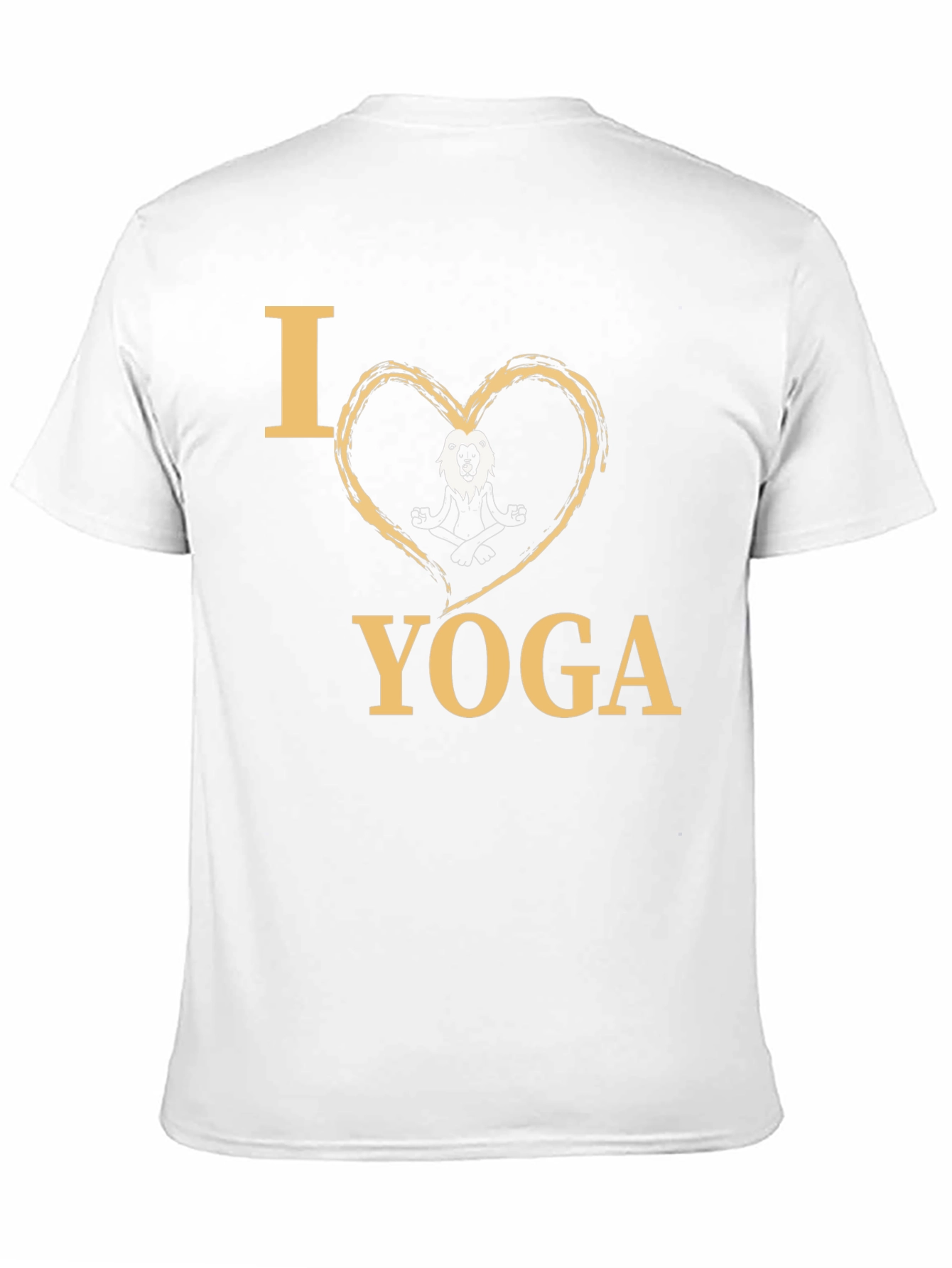 I Heart Yoga Lion Meditating T-Shirt