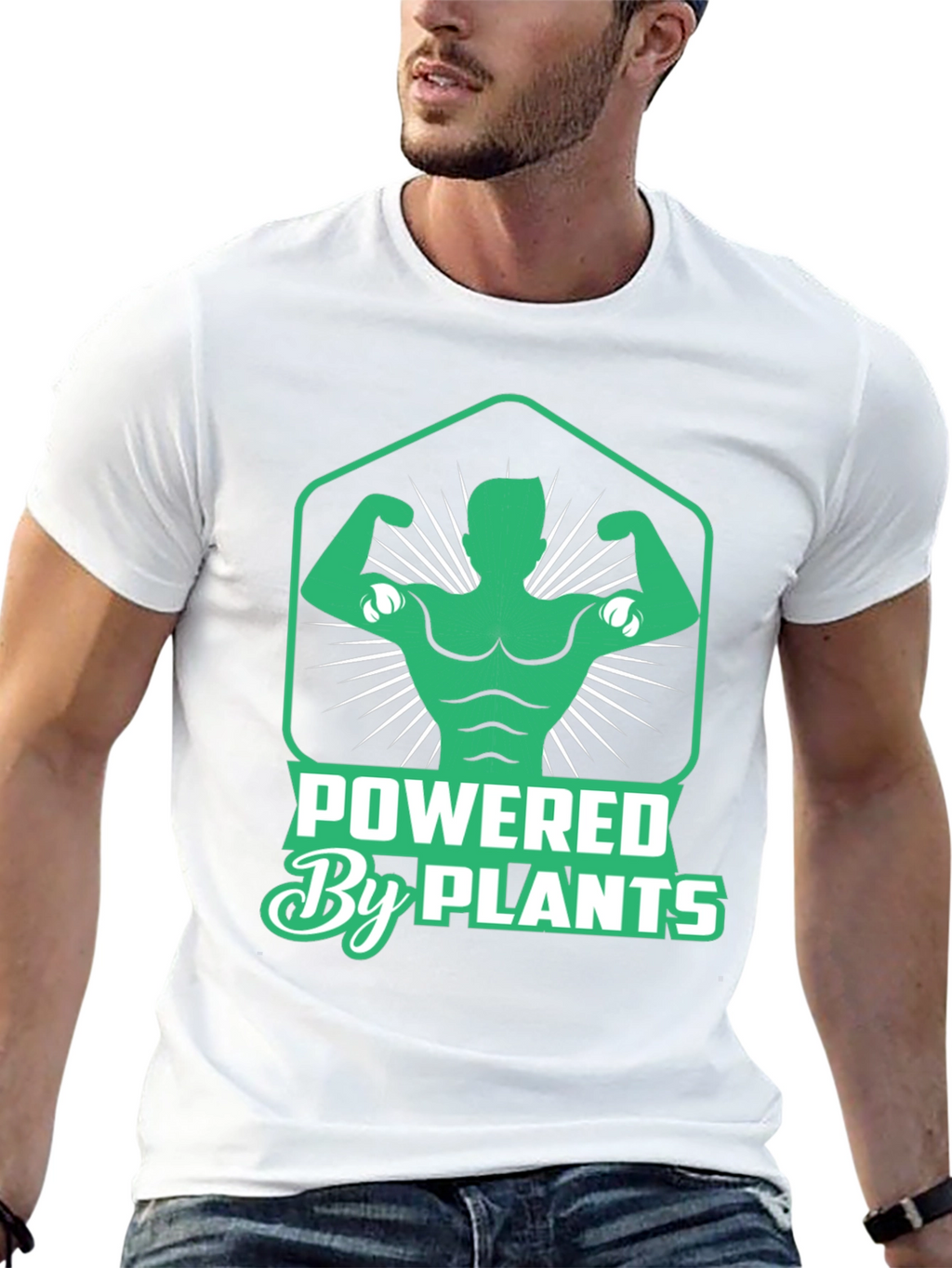Powered By Plants Graphic T-Shirt