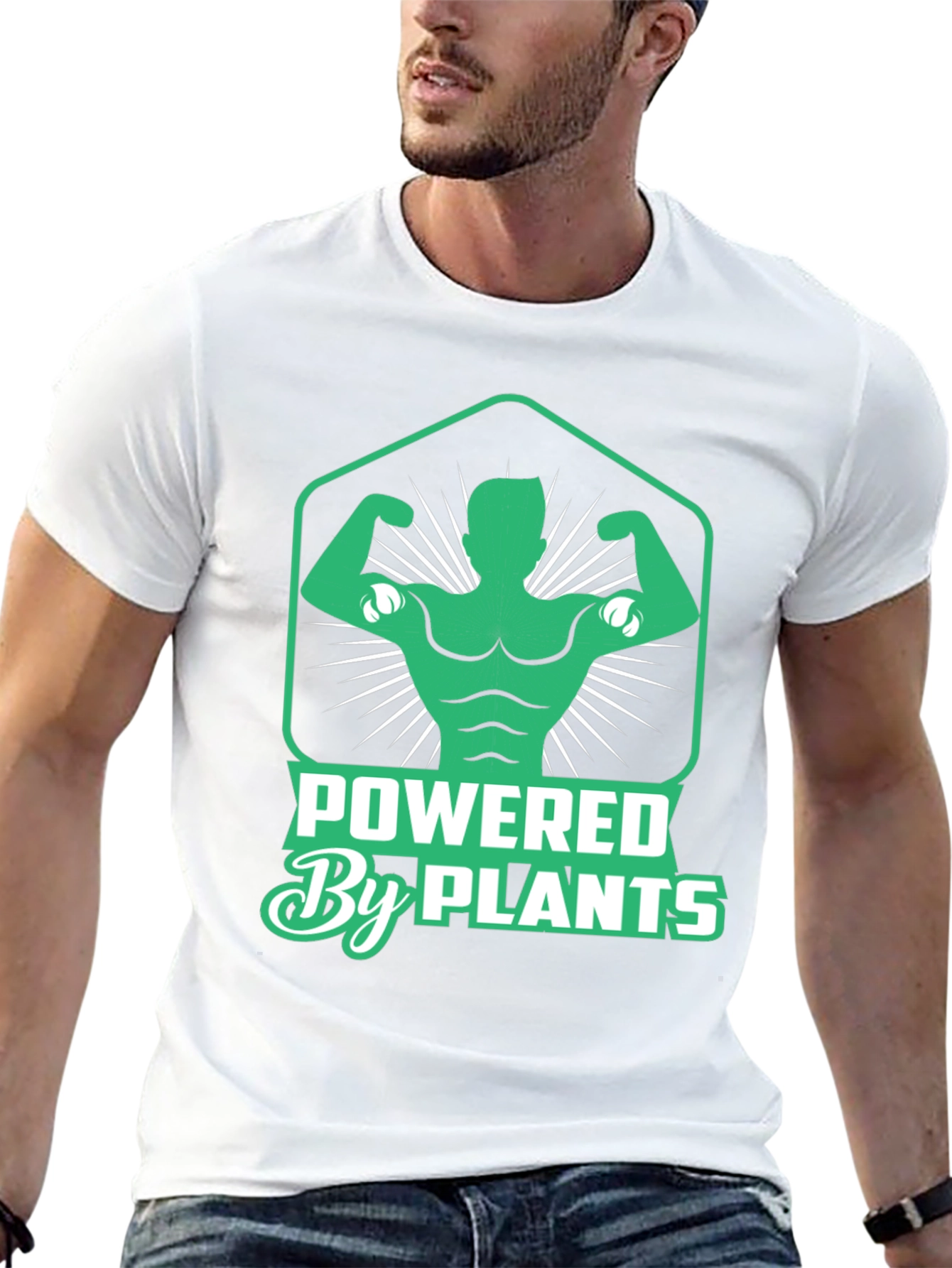 Powered By Plants Graphic T-Shirt