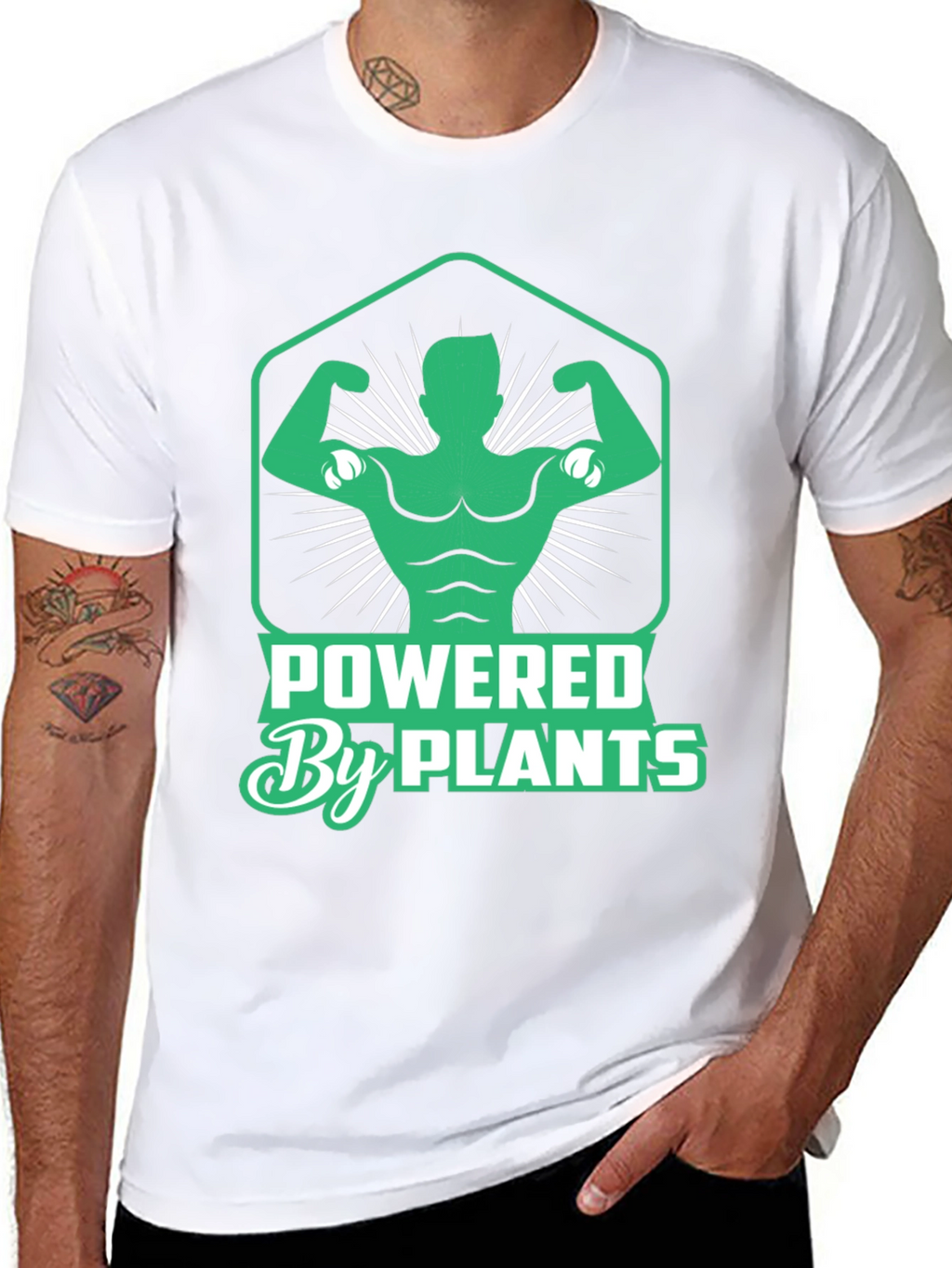 Powered By Plants Graphic T-Shirt