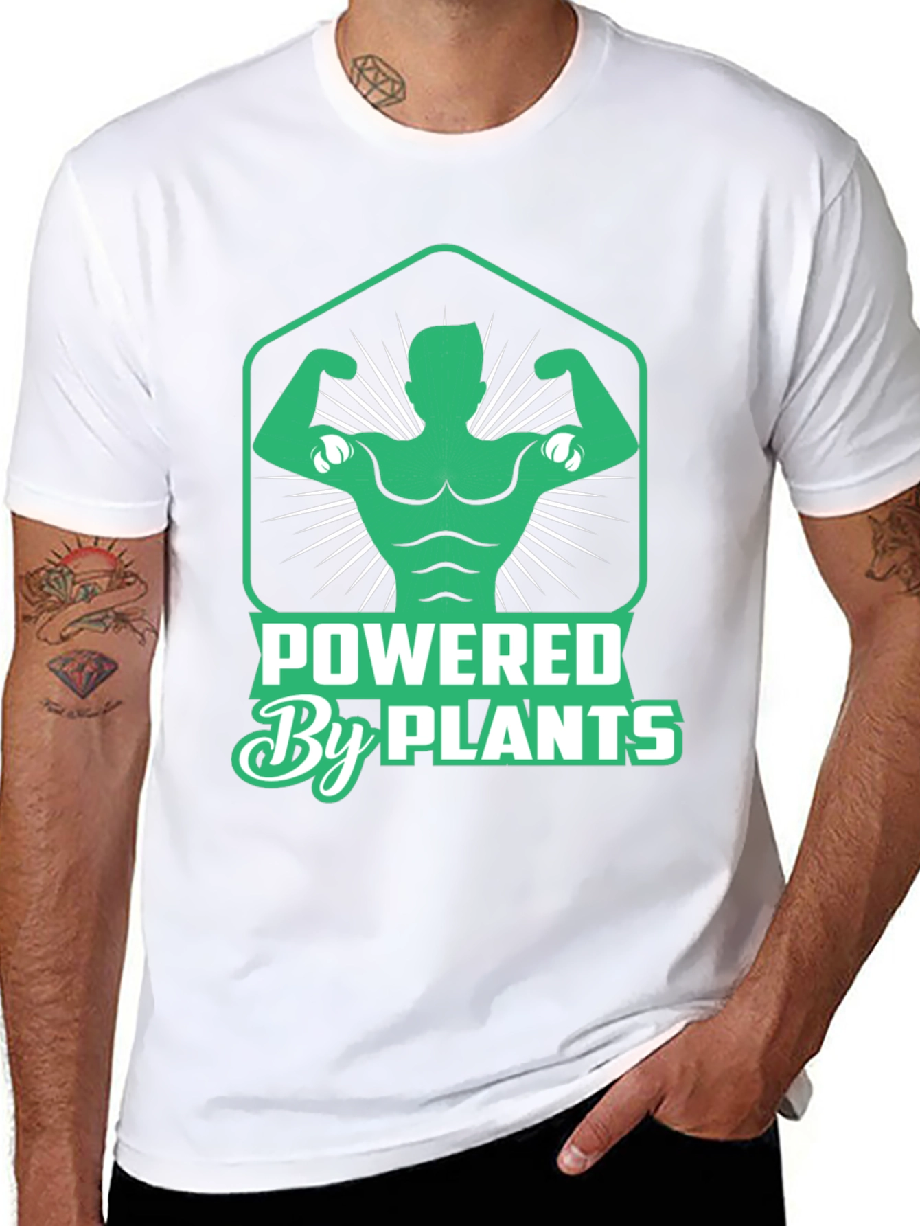 Powered By Plants Graphic T-Shirt