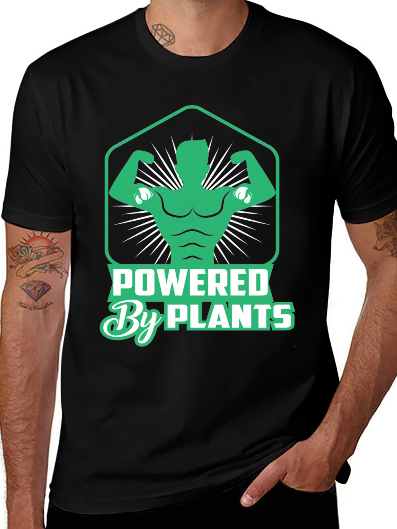 Powered By Plants Graphic T-Shirt