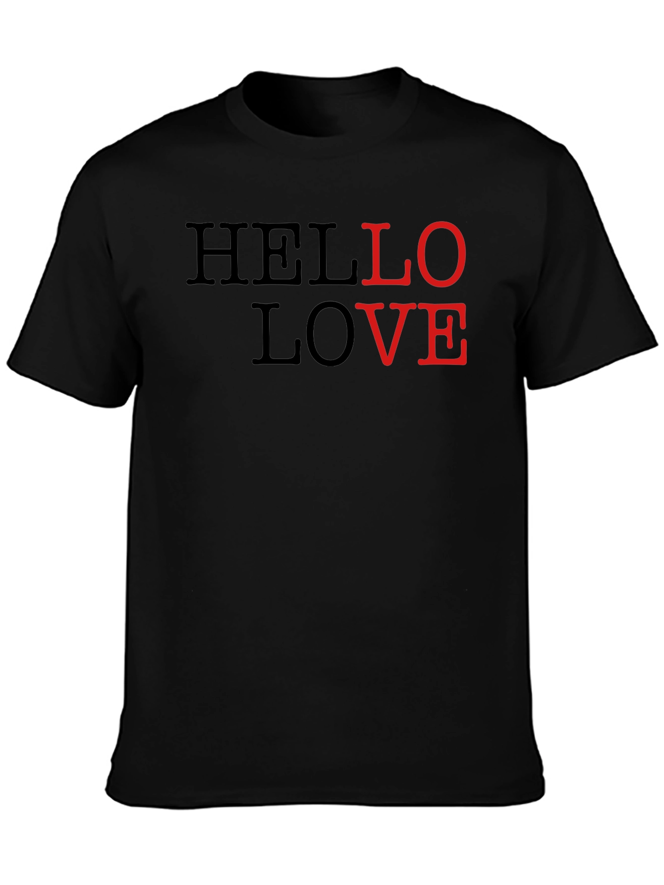 Hello Love Graphic Tee - Stylish Casual Wear