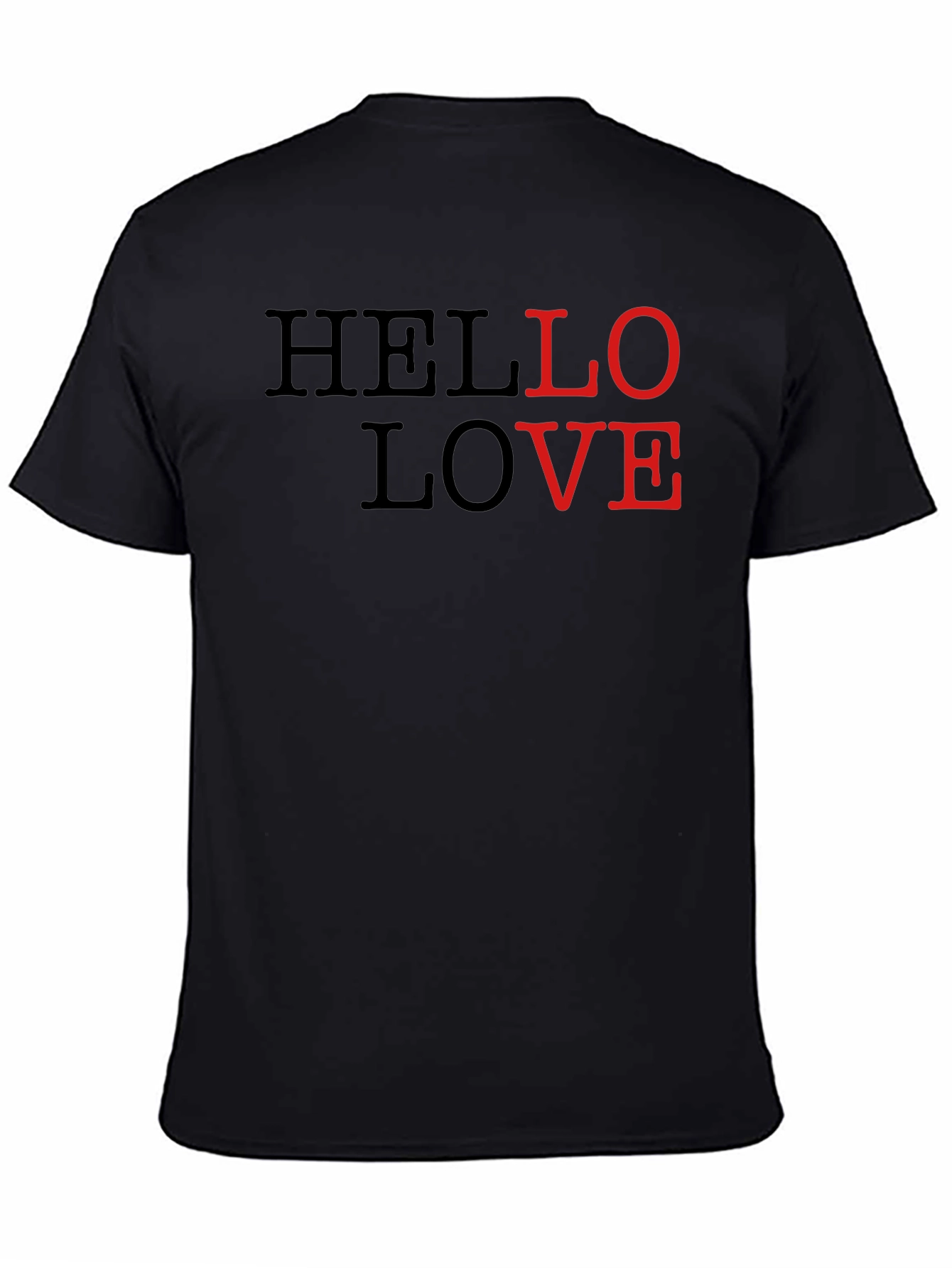Hello Love Graphic Tee - Stylish Casual Wear