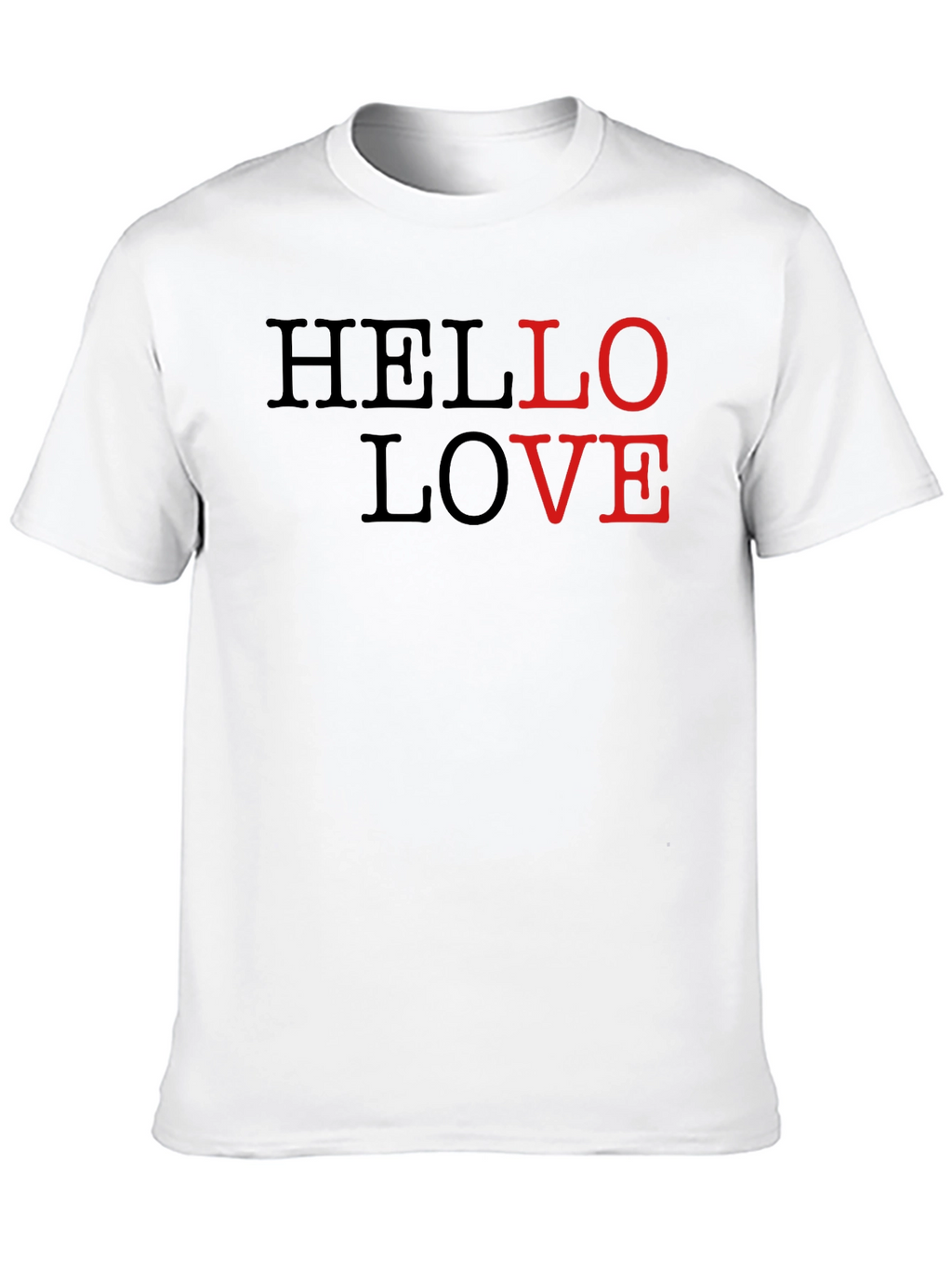 Hello Love Graphic Tee - Stylish Casual Wear