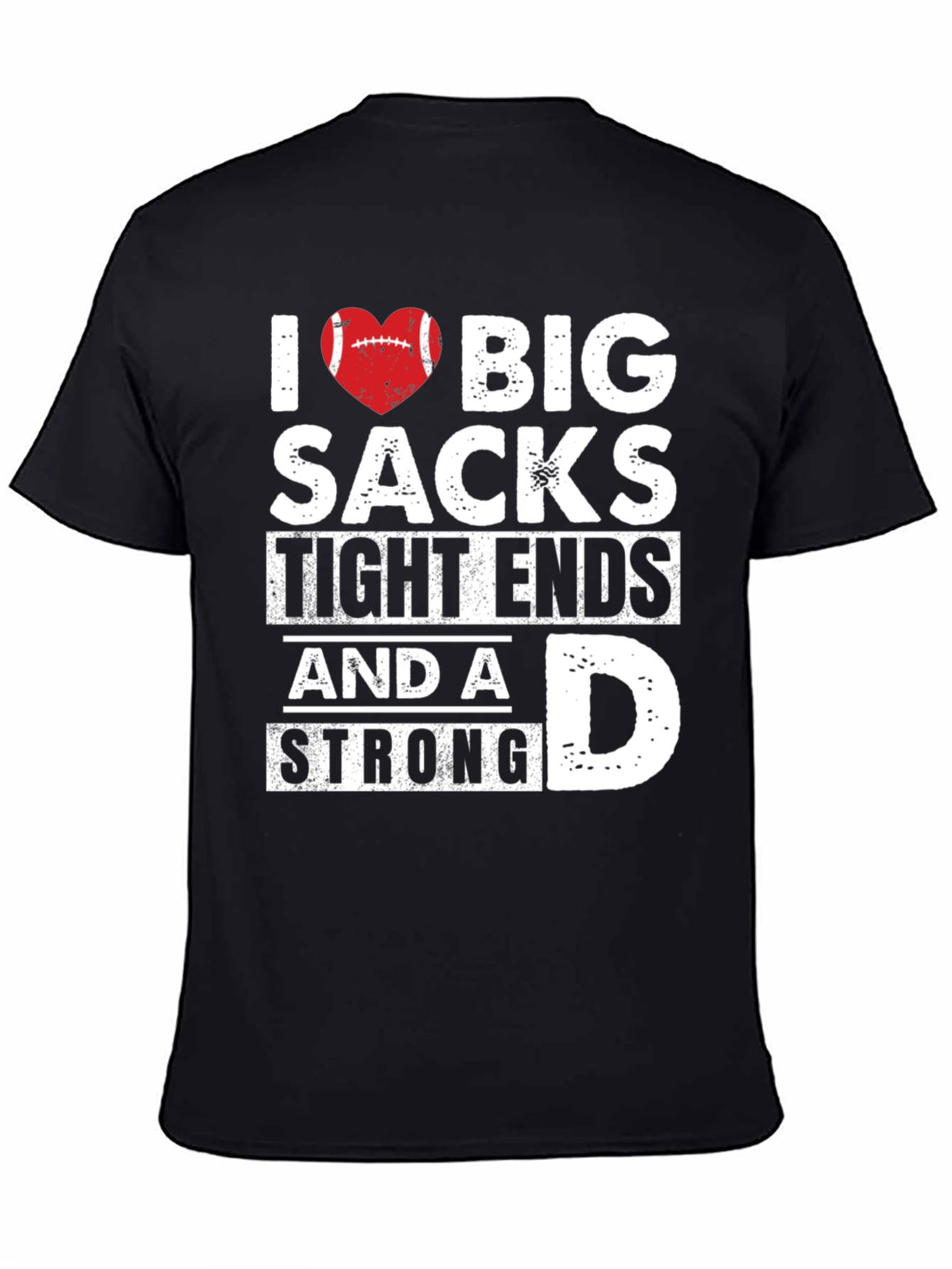 I Heart Big Sacks Football T-Shirt
