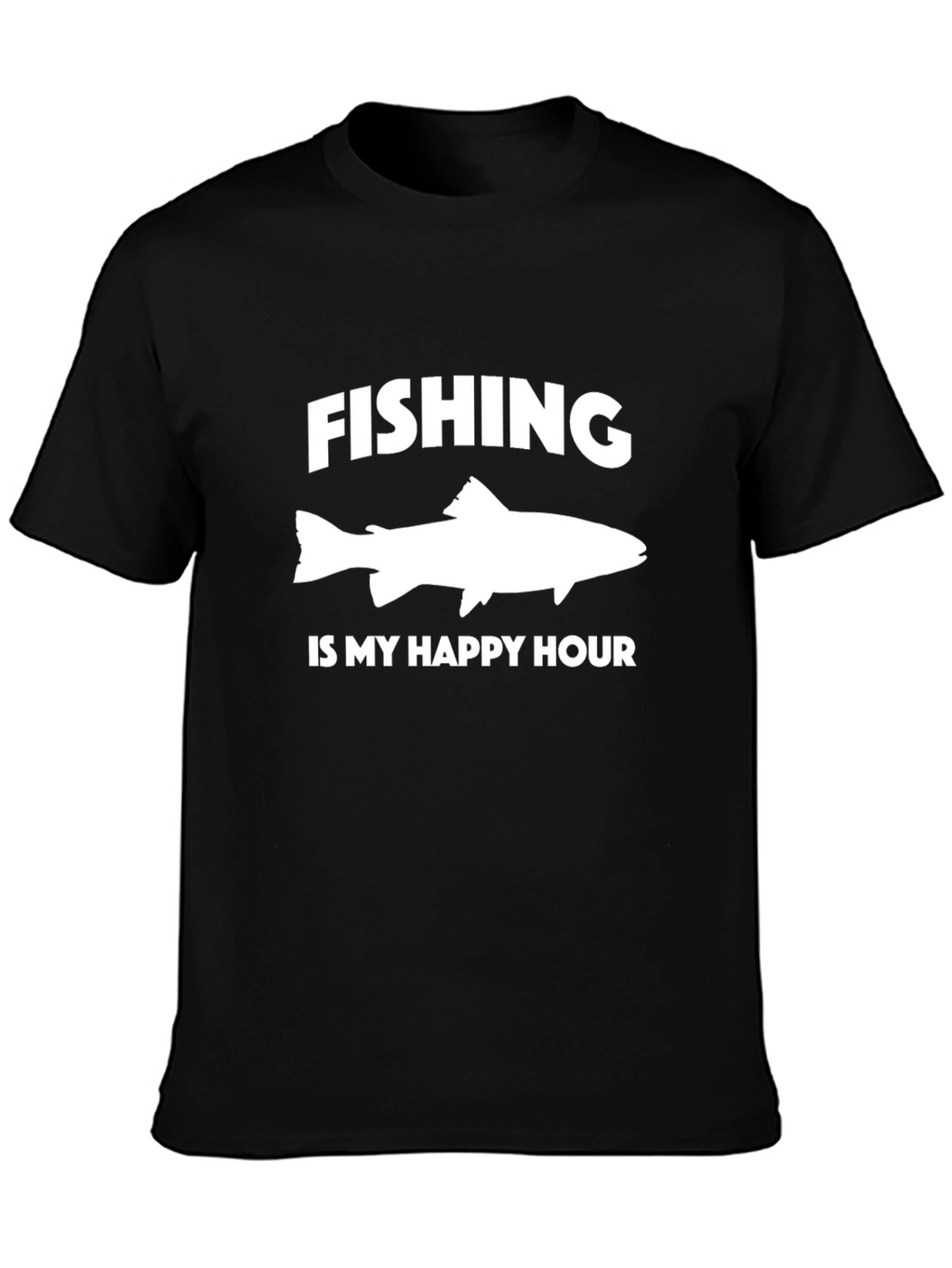 Fishing is My Happy Hour Graphic Tee