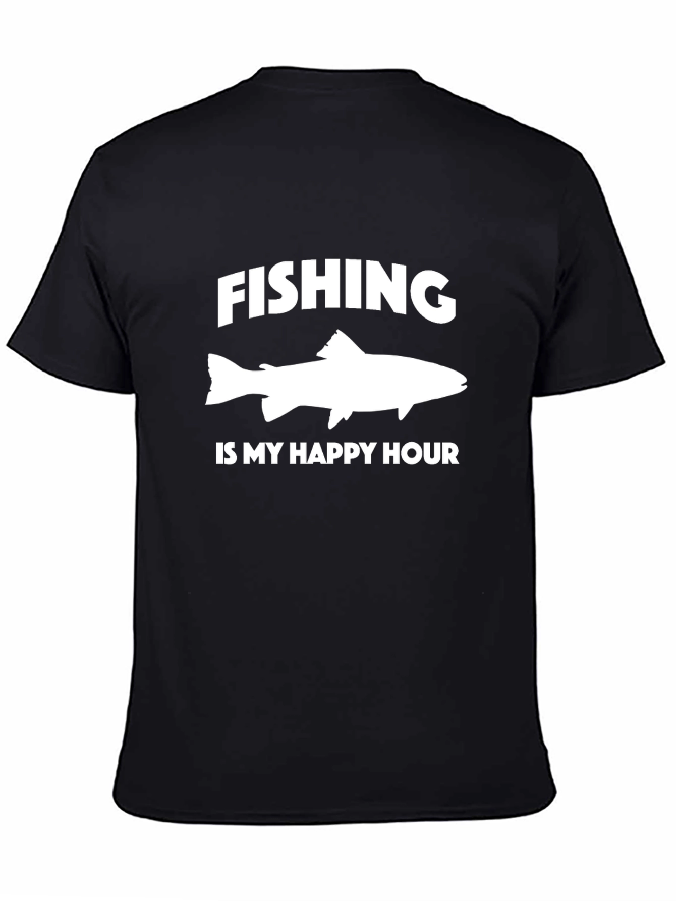 Fishing is My Happy Hour Graphic Tee