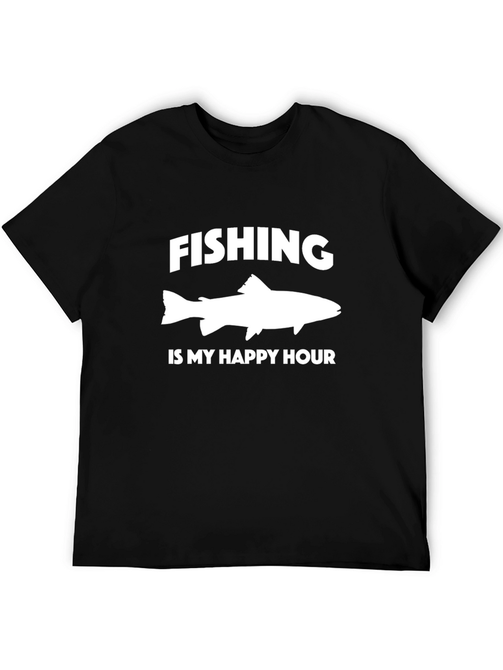 Fishing is My Happy Hour Graphic Tee