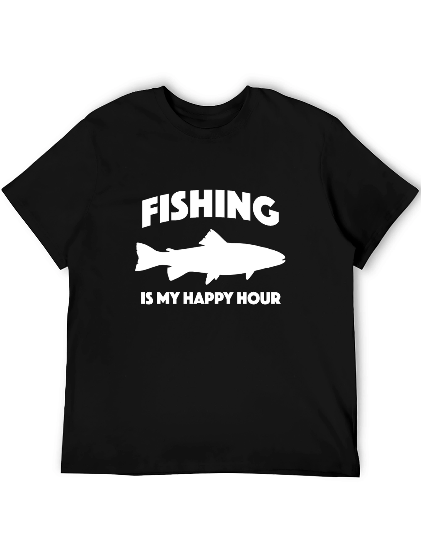 Fishing is My Happy Hour Graphic Tee