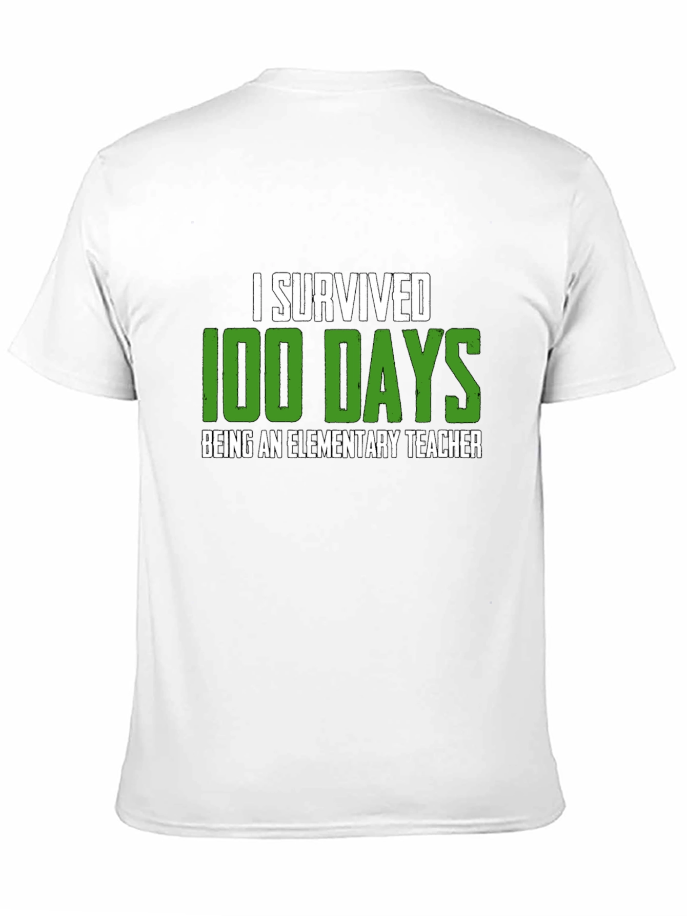I Survived 100 Days Elementary Teacher T-Shirt