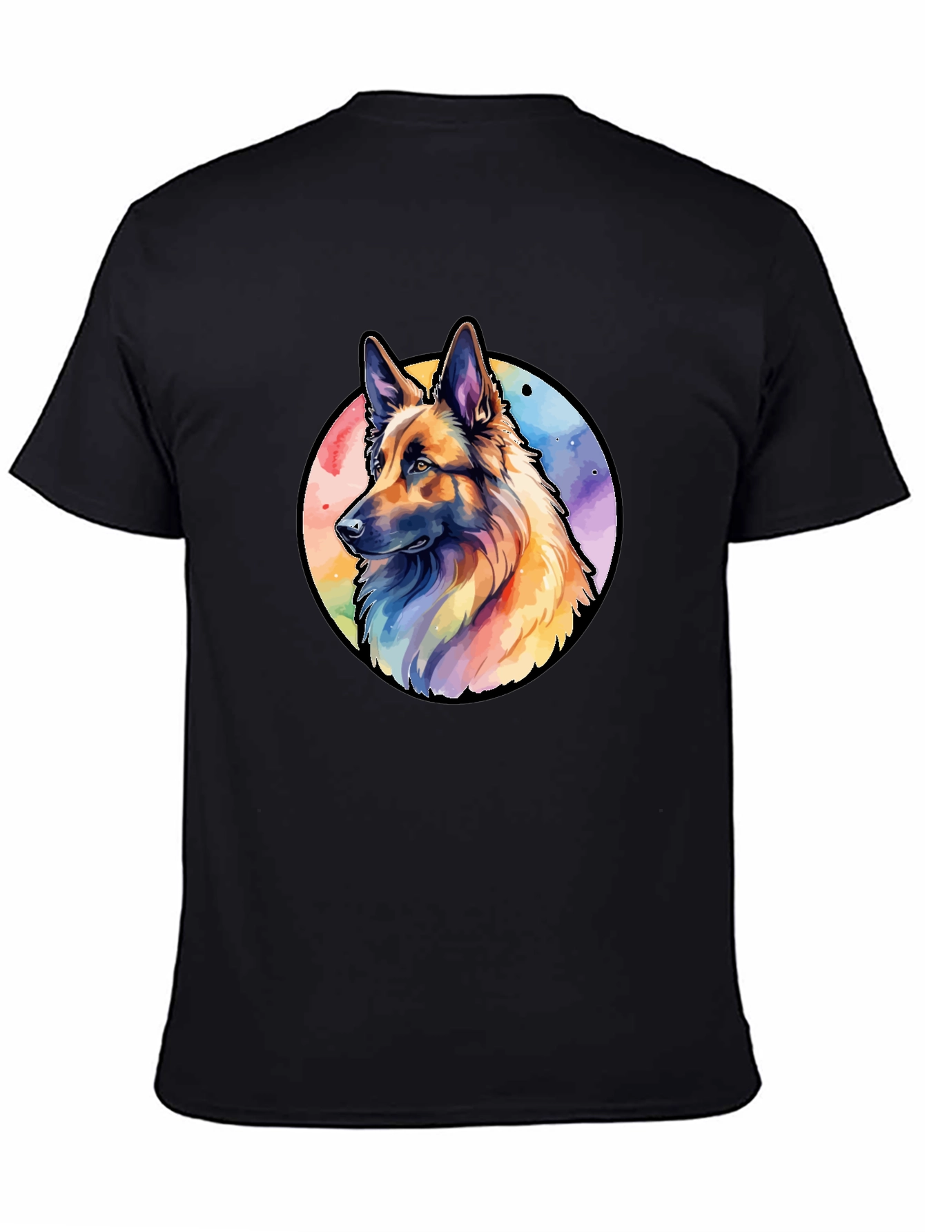 German Shepherd Watercolor T-Shirt