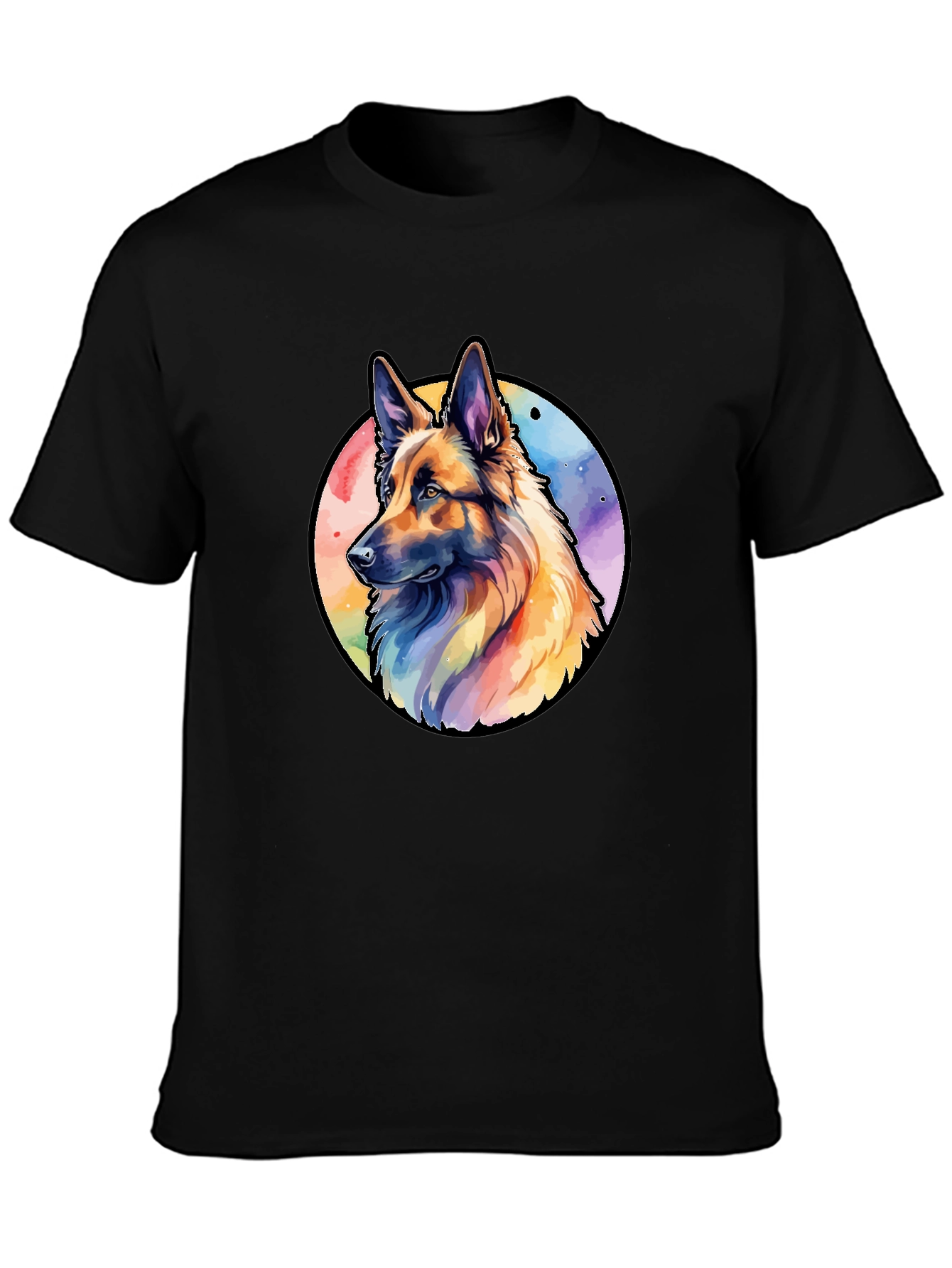 German Shepherd Watercolor T-Shirt